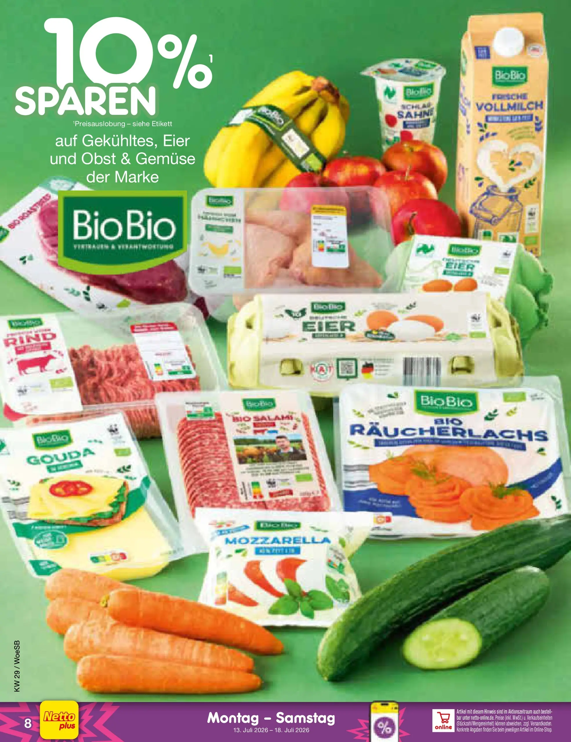 Netto Marken-Discount Prospekt Leonberg (ab 13.07.2026) ยป Angebote | Seite: 8 | Produkte: Mozzarella, Obst, Salami, Sahne Netto Marken-Discount Prospekt Leonberg (ab 13.07.2026) ยป Angebote | Seite: 8 | Produkte: Mozzarella, Obst, Salami, Sahne