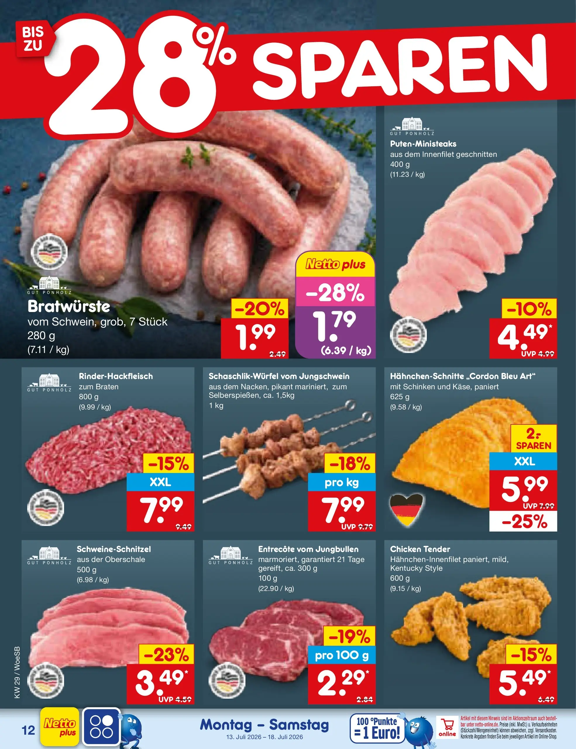 Netto Marken-Discount Prospekt Leonberg (ab 13.07.2026) ยป Angebote | Seite: 14 | Produkte: Entrecote, Schinken Netto Marken-Discount Prospekt Leonberg (ab 13.07.2026) ยป Angebote | Seite: 14 | Produkte: Entrecote, Schinken