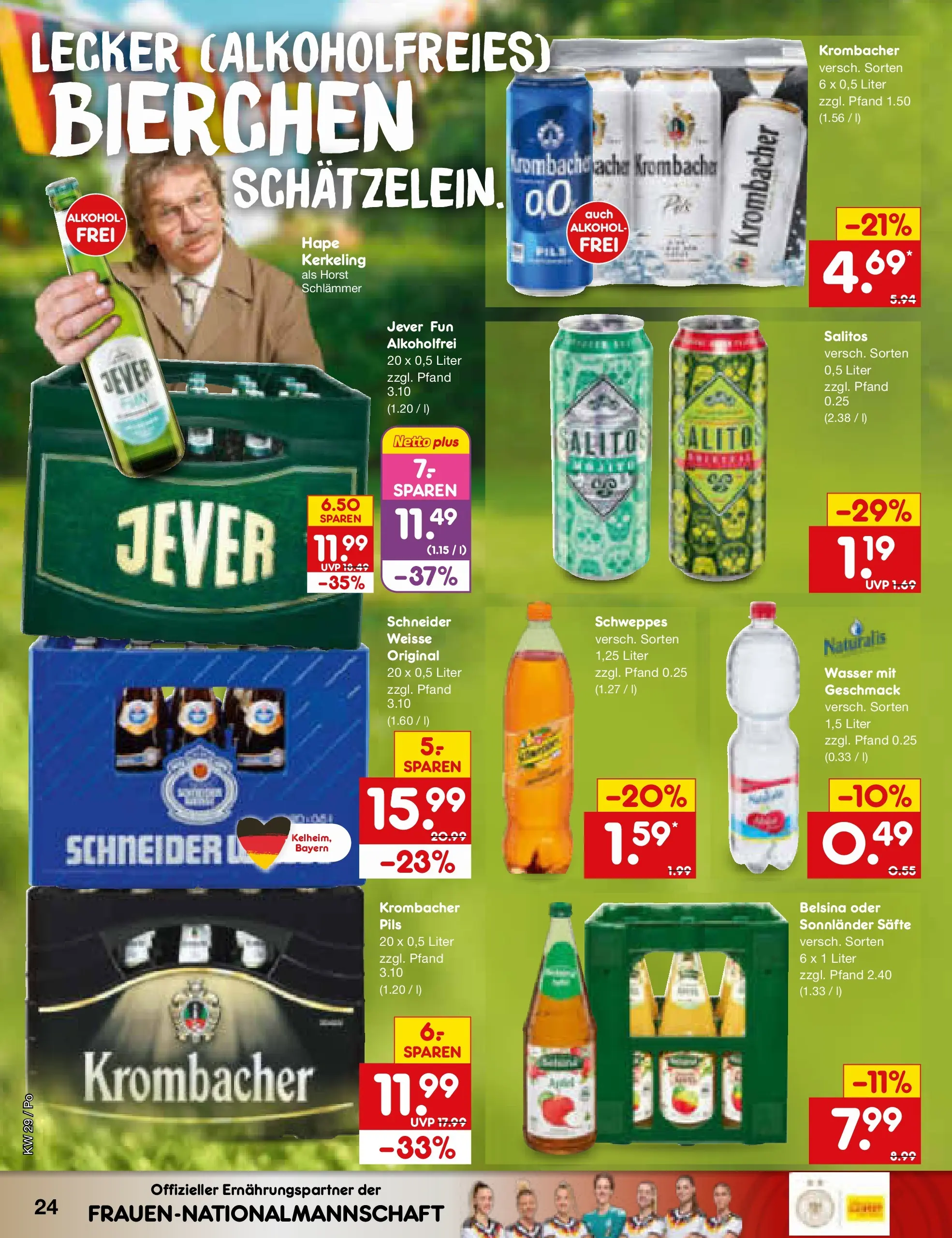 Netto Marken-Discount Prospekt Selb (ab 13.07.2026) ยป Angebote | Seite: 32 | Produkte: Pils, Schweppes, Jever, Krombacher Netto Marken-Discount Prospekt Selb (ab 13.07.2026) ยป Angebote | Seite: 32 | Produkte: Pils, Schweppes, Jever, Krombacher