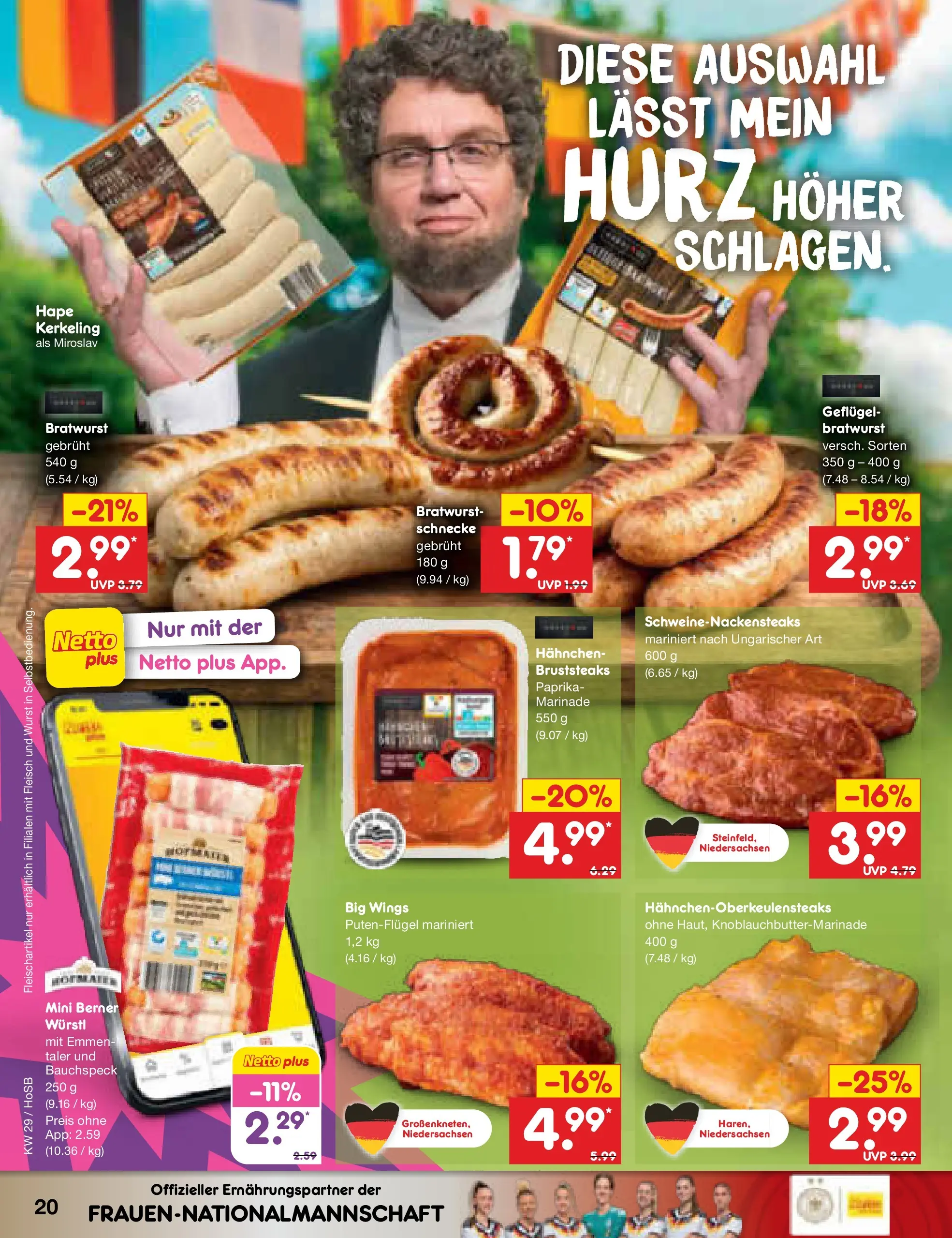 Netto Marken-Discount Prospekt Hannover (ab 13.07.2026) ยป Angebote | Seite: 28 | Produkte: Hahnchen, Wรผrstl, Paprika, Wurst Netto Marken-Discount Prospekt Hannover (ab 13.07.2026) ยป Angebote | Seite: 28 | Produkte: Hahnchen, Wรผrstl, Paprika, Wurst