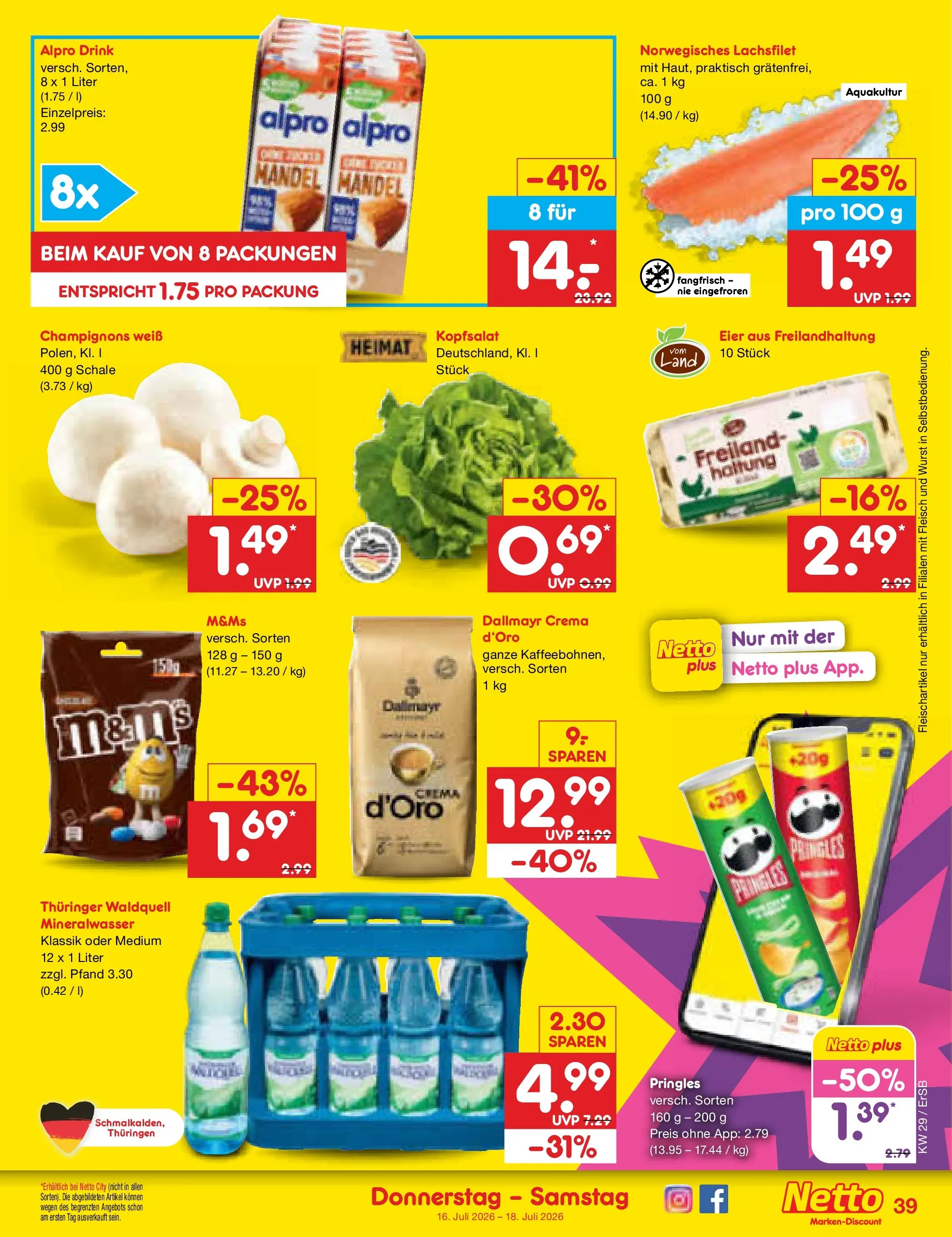 Netto Marken-Discount Prospekt Naumburg (ab 13.07.2026) ยป Angebote | Seite: 55 | Produkte: Mineralwasser, Wurst, Pringles, Fleisch Netto Marken-Discount Prospekt Naumburg (ab 13.07.2026) ยป Angebote | Seite: 55 | Produkte: Mineralwasser, Wurst, Pringles, Fleisch