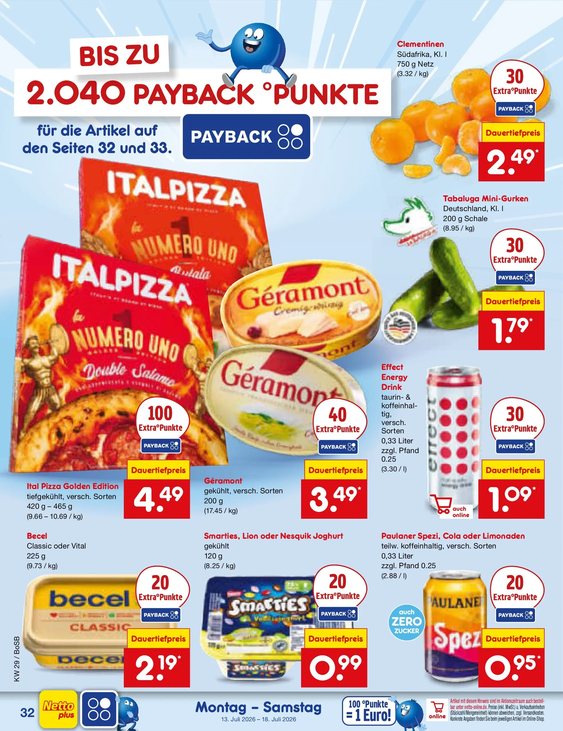 Netto Marken-Discount Prospekt Bochum (ab 13.07.2026) ยป Angebote | Seite: 46 | Produkte: Geramont, Cola, Energy, Zucker Netto Marken-Discount Prospekt Bochum (ab 13.07.2026) ยป Angebote | Seite: 46 | Produkte: Geramont, Cola, Energy, Zucker