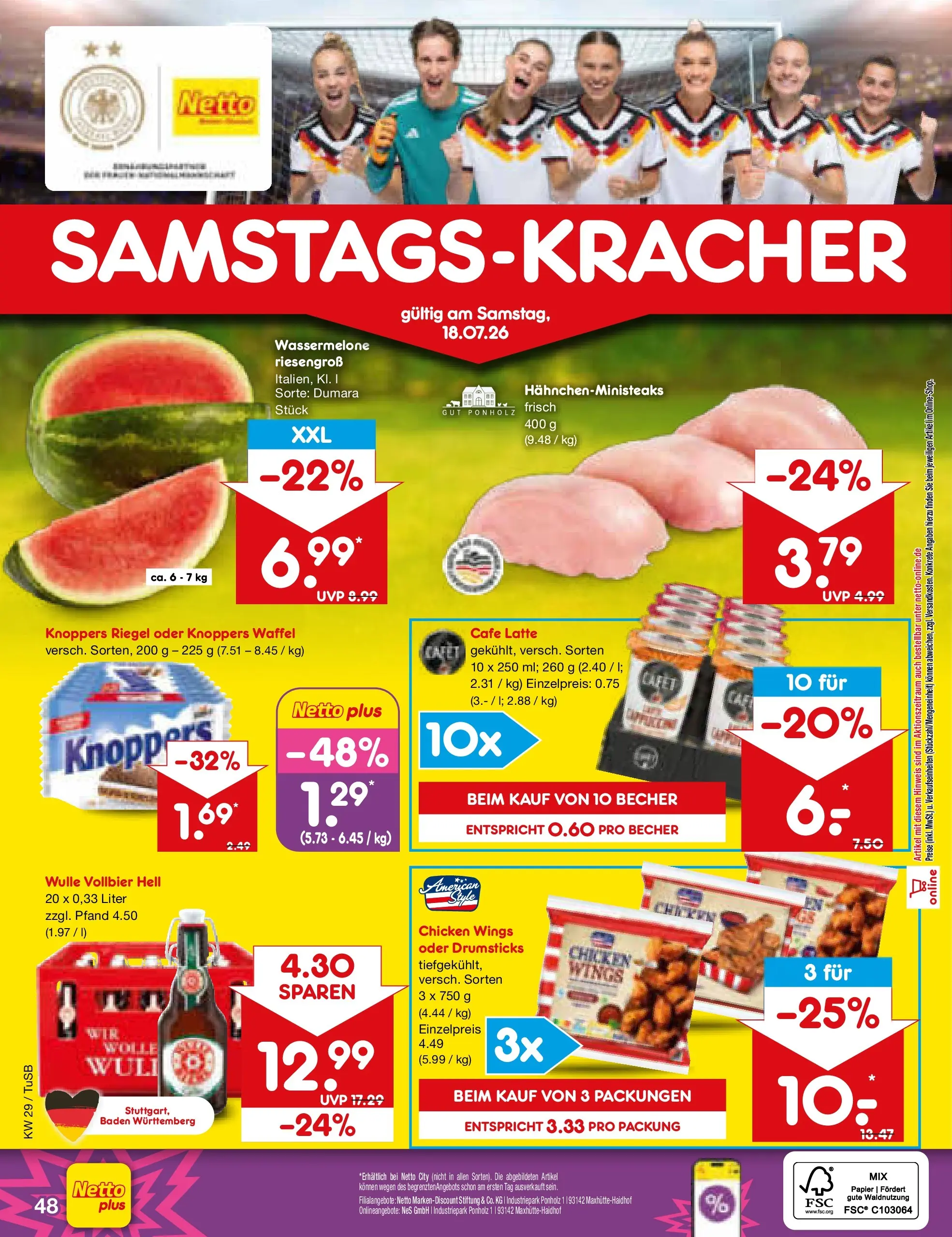 Netto Marken-Discount Prospekt Sindelfingen (ab 13.07.2026) ยป Angebote | Seite: 70 | Produkte: Knoppers, Wassermelone Netto Marken-Discount Prospekt Sindelfingen (ab 13.07.2026) ยป Angebote | Seite: 70 | Produkte: Knoppers, Wassermelone