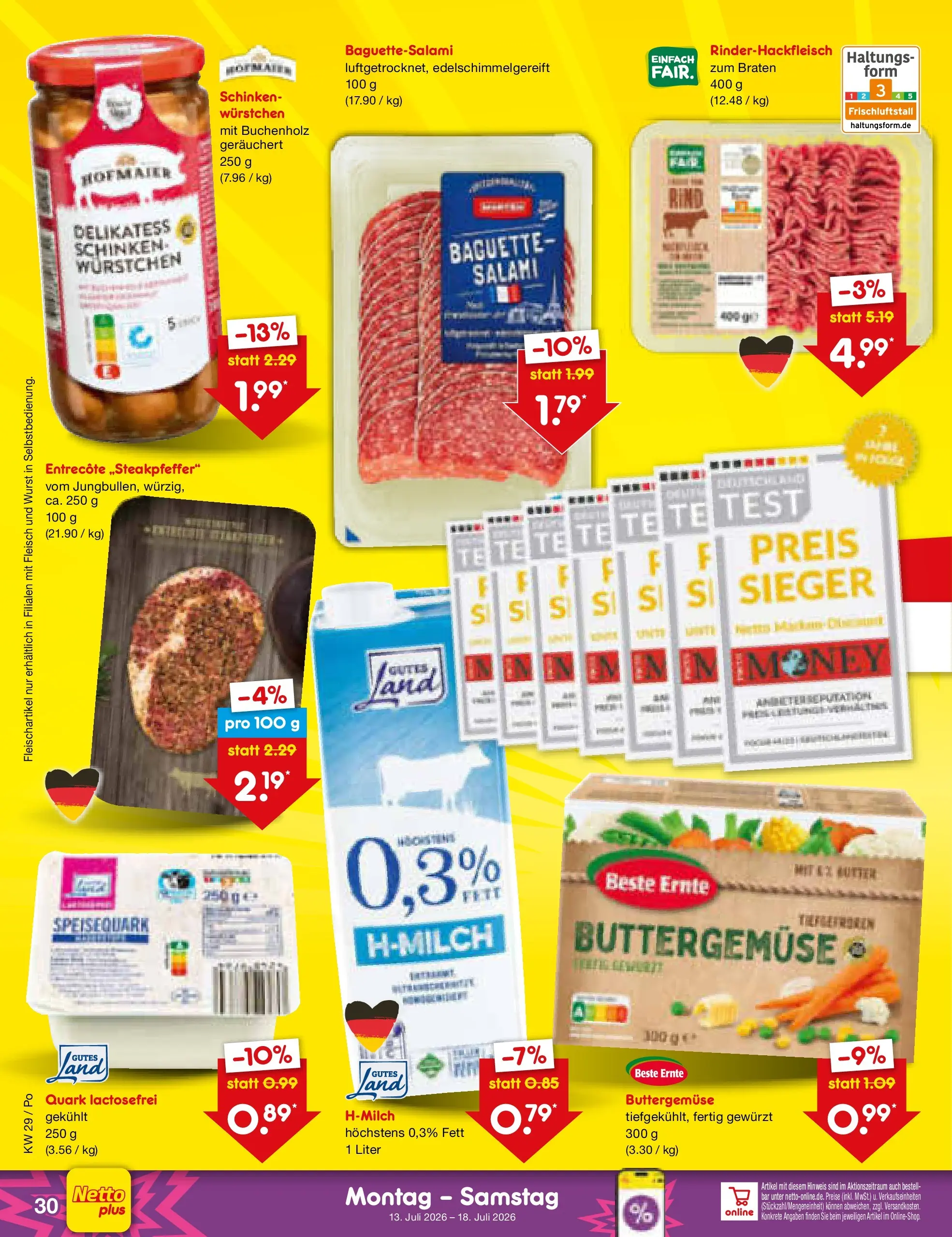 Netto Marken-Discount Prospekt Selb (ab 13.07.2026) ยป Angebote | Seite: 40 | Produkte: Quark, Baguette, Salami, Fleisch Netto Marken-Discount Prospekt Selb (ab 13.07.2026) ยป Angebote | Seite: 40 | Produkte: Quark, Baguette, Salami, Fleisch