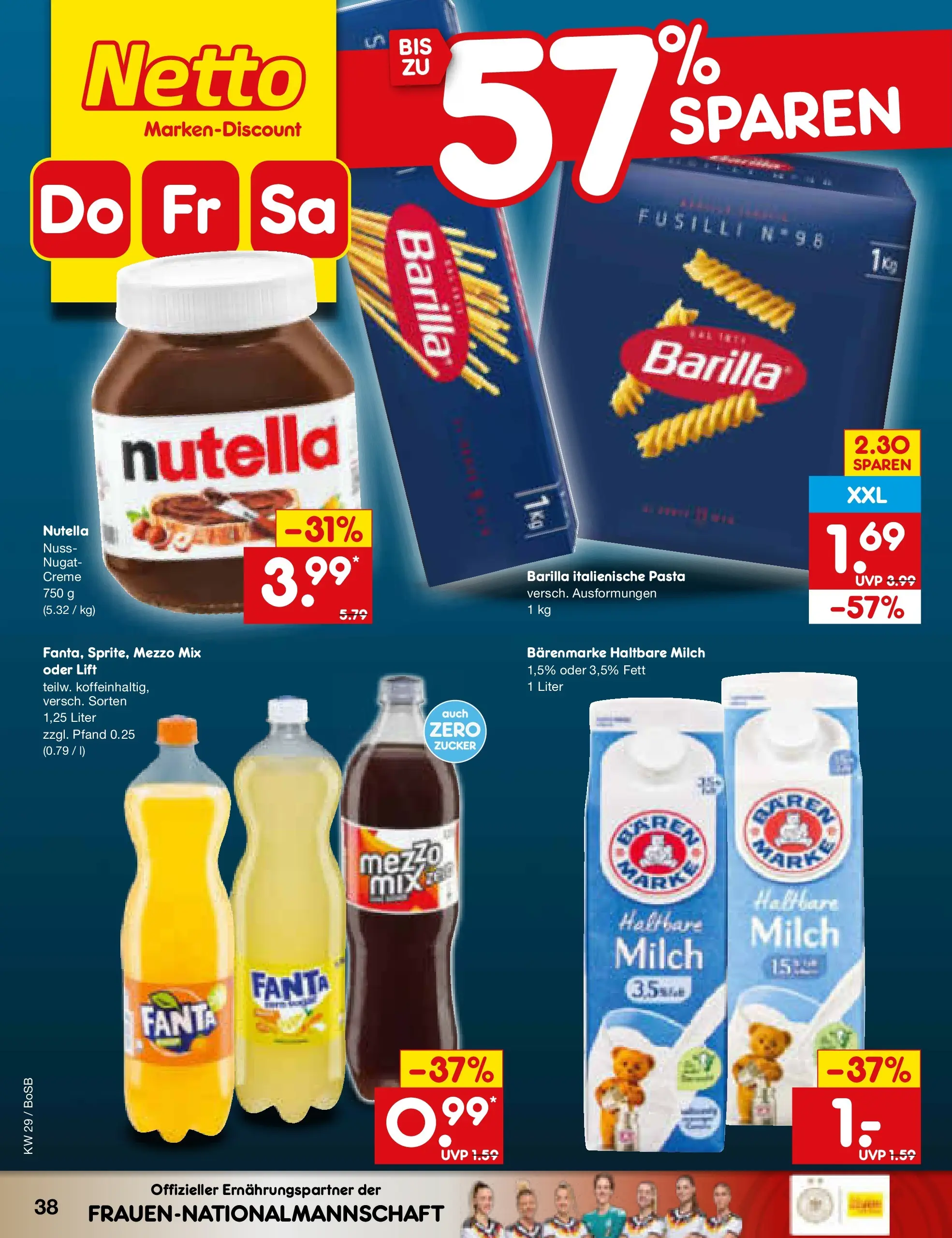 Netto Marken-Discount Prospekt Bochum (ab 13.07.2026) ยป Angebote | Seite: 54 | Produkte: Fanta, Barilla, Creme, Pasta Netto Marken-Discount Prospekt Bochum (ab 13.07.2026) ยป Angebote | Seite: 54 | Produkte: Fanta, Barilla, Creme, Pasta