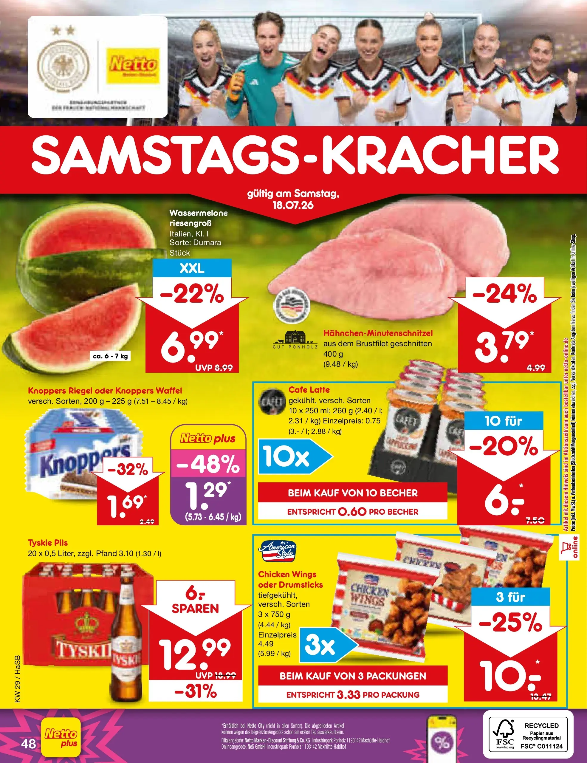 Netto Marken-Discount Prospekt Unna (ab 13.07.2026) ยป Angebote | Seite: 70 | Produkte: Tyskie, Pils, Knoppers, Wassermelone Netto Marken-Discount Prospekt Unna (ab 13.07.2026) ยป Angebote | Seite: 70 | Produkte: Tyskie, Pils, Knoppers, Wassermelone