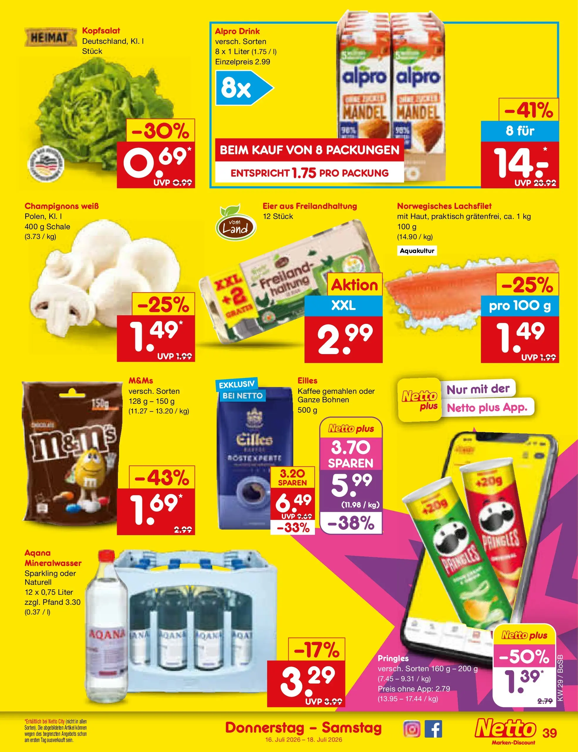 Netto Marken-Discount Prospekt Bochum (ab 13.07.2026) ยป Angebote | Seite: 55 | Produkte: Mineralwasser, Champignons, Alpro, Pringles Netto Marken-Discount Prospekt Bochum (ab 13.07.2026) ยป Angebote | Seite: 55 | Produkte: Mineralwasser, Champignons, Alpro, Pringles