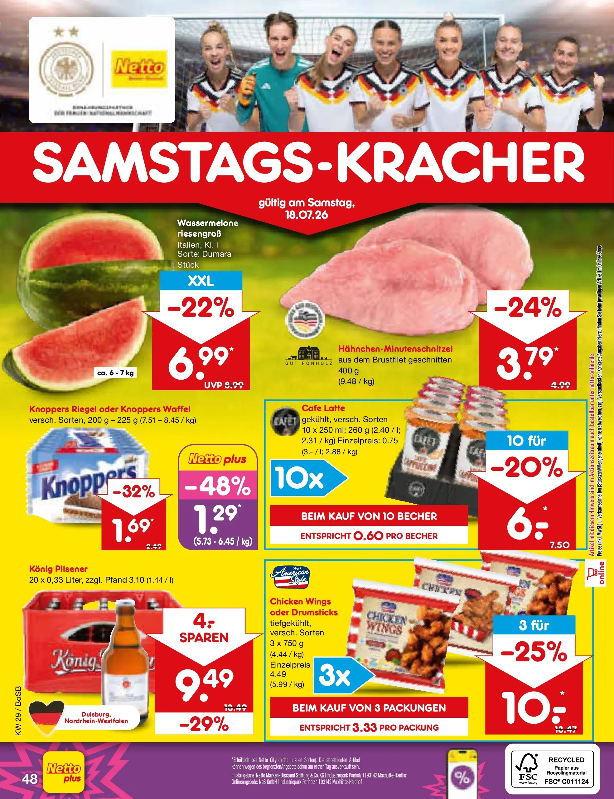 Netto Marken-Discount Prospekt Bochum (ab 13.07.2026) ยป Angebote | Seite: 70 | Produkte: Konig pilsener, Knoppers, Wassermelone Netto Marken-Discount Prospekt Bochum (ab 13.07.2026) ยป Angebote | Seite: 70 | Produkte: Konig pilsener, Knoppers, Wassermelone