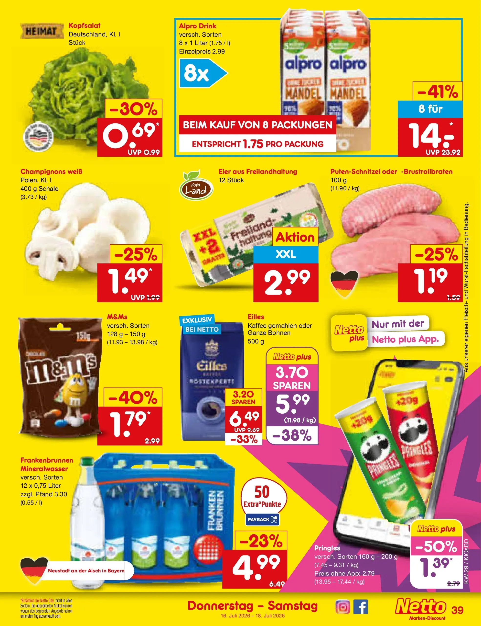 Netto Marken-Discount Prospekt Mistelbach (ab 13.07.2026) ยป Angebote | Seite: 55 | Produkte: Kaffee, M&M's, Mineralwasser, Fleisch Netto Marken-Discount Prospekt Mistelbach (ab 13.07.2026) ยป Angebote | Seite: 55 | Produkte: Kaffee, M&M's, Mineralwasser, Fleisch
