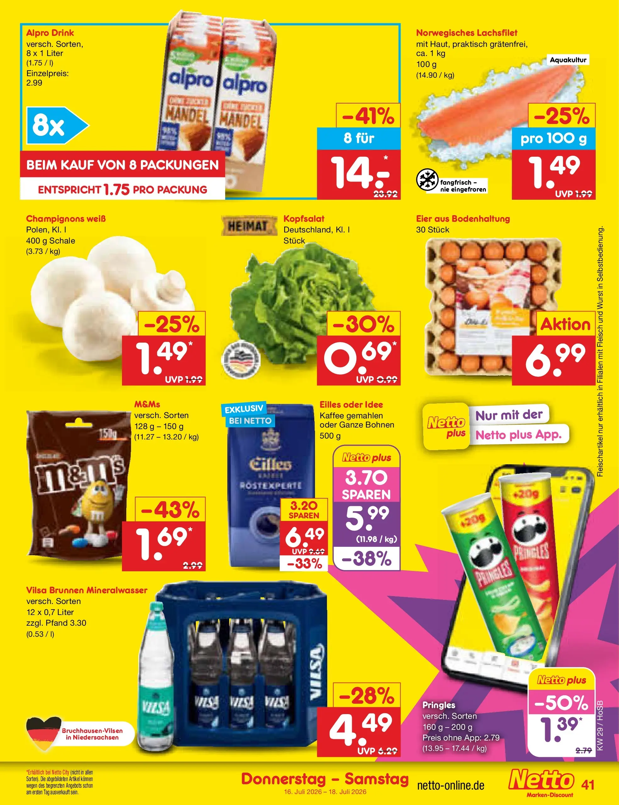 Netto Marken-Discount Prospekt Hannover (ab 13.07.2026) ยป Angebote | Seite: 59 | Produkte: Eier, Kaffee, Champignons, Wurst Netto Marken-Discount Prospekt Hannover (ab 13.07.2026) ยป Angebote | Seite: 59 | Produkte: Eier, Kaffee, Champignons, Wurst
