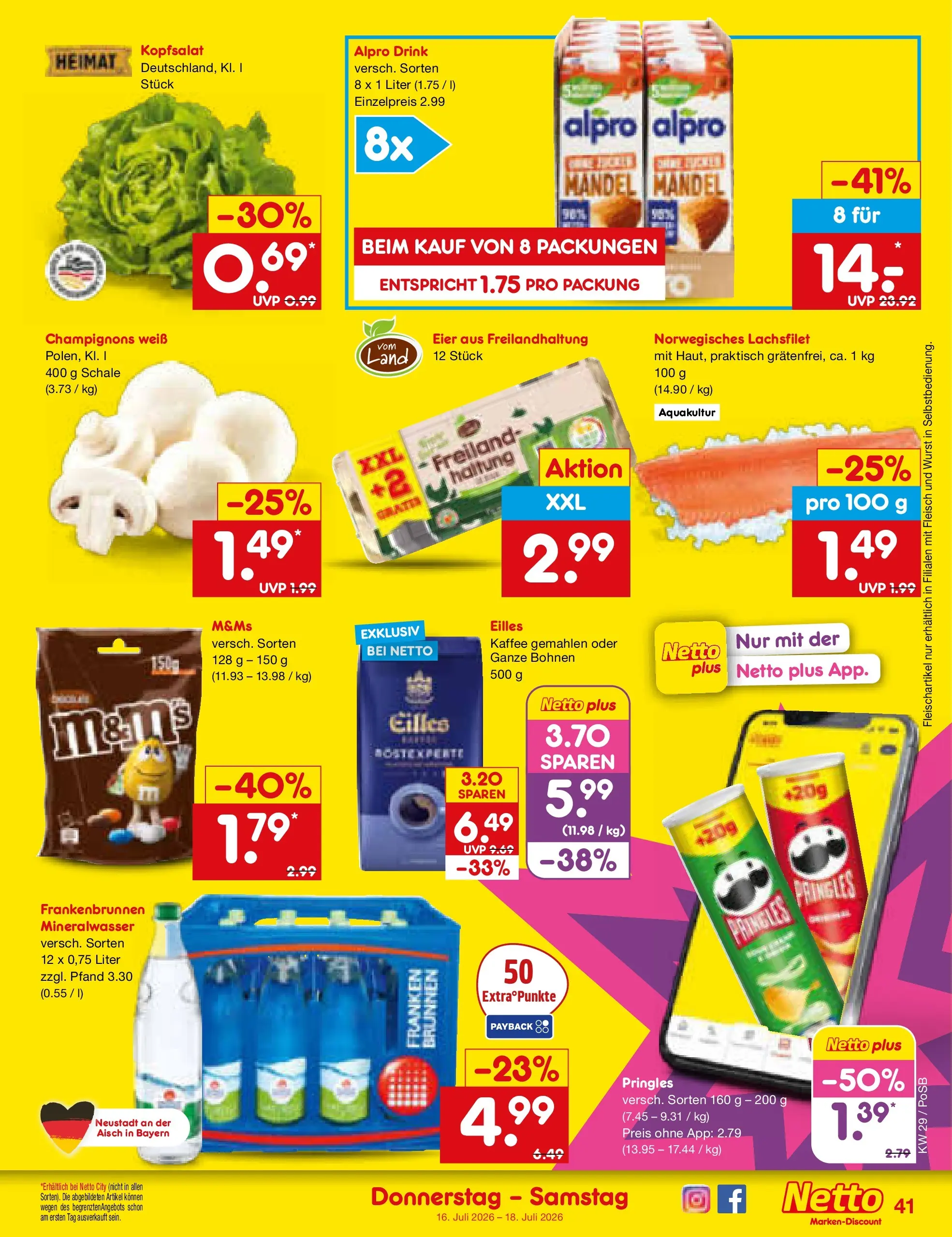 Netto Marken-Discount Prospekt Amberg (ab 13.07.2026) ยป Angebote | Seite: 2 | Produkte: Knorr fix, Kรคse, Milram, Piccolinis Netto Marken-Discount Prospekt Amberg (ab 13.07.2026) ยป Angebote | Seite: 2 | Produkte: Knorr fix, Kรคse, Milram, Piccolinis