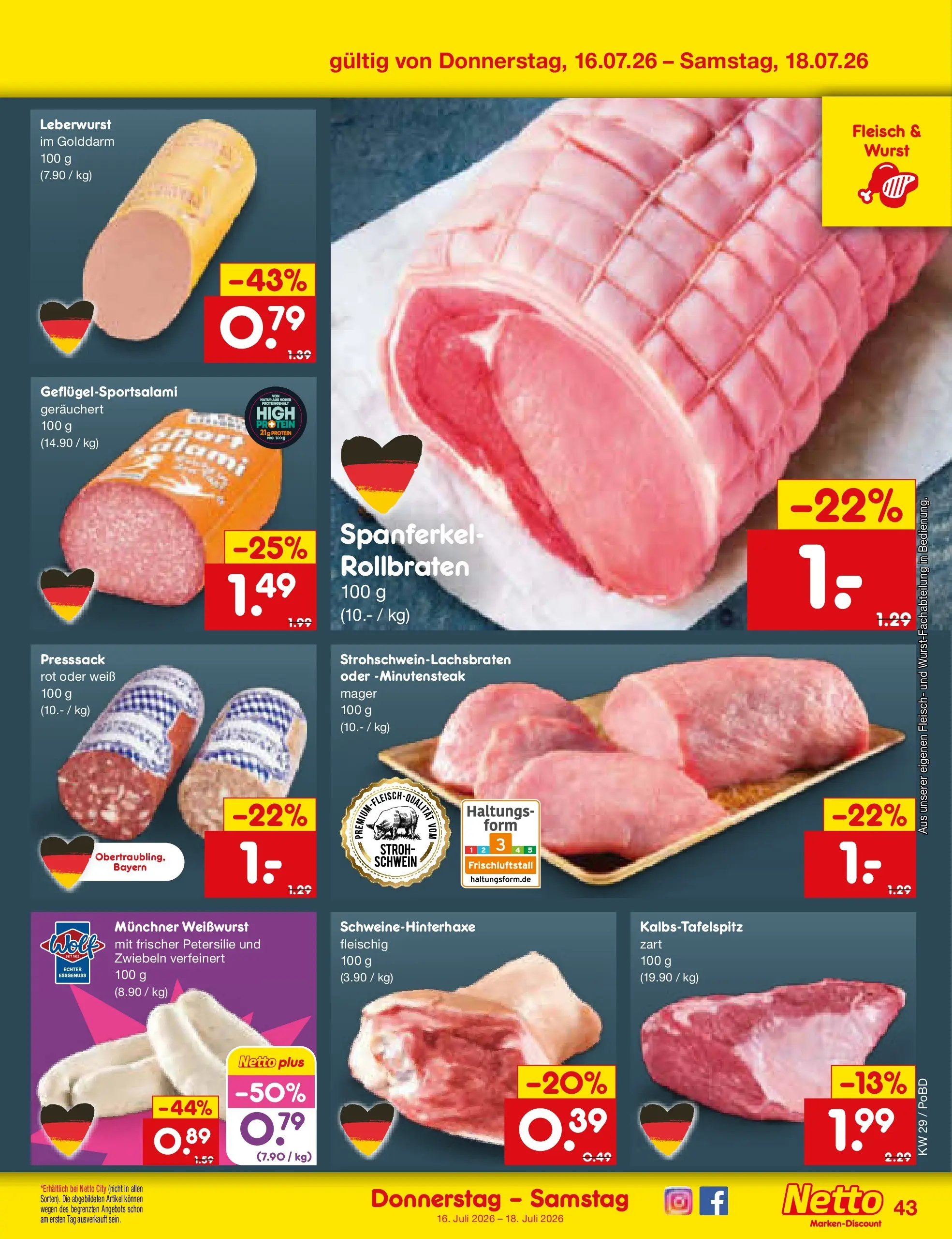 Netto Marken-Discount Prospekt Selb (ab 13.07.2026) ยป Angebote | Seite: 61 | Produkte: Weiรwurst, Wurst, Petersilie, Fleisch Netto Marken-Discount Prospekt Selb (ab 13.07.2026) ยป Angebote | Seite: 61 | Produkte: Weiรwurst, Wurst, Petersilie, Fleisch