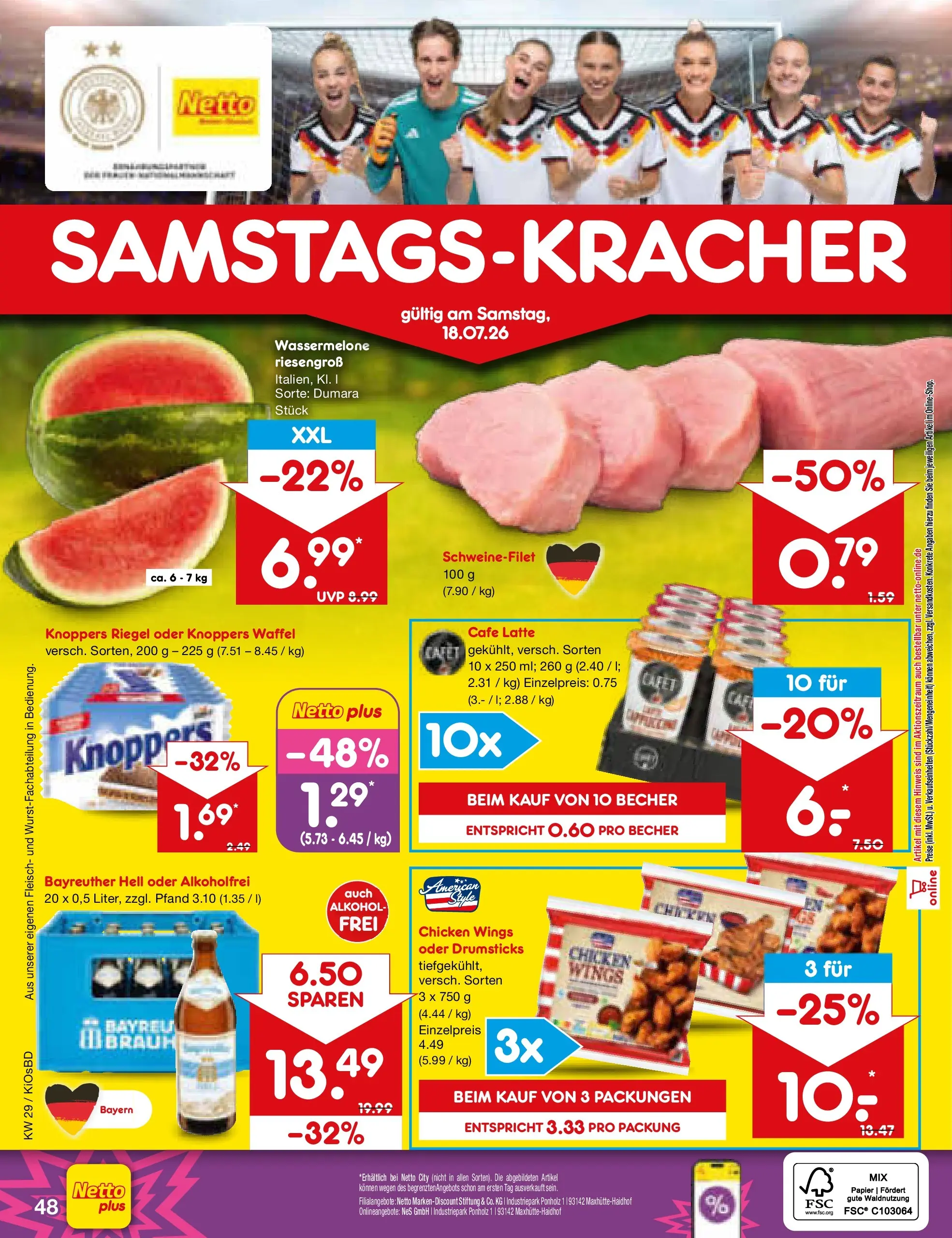 Netto Marken-Discount Prospekt Mistelbach (ab 13.07.2026) ยป Angebote | Seite: 70 | Produkte: Bayreuther hell, Schweinefilet, Wassermelone, Fleisch Netto Marken-Discount Prospekt Mistelbach (ab 13.07.2026) ยป Angebote | Seite: 70 | Produkte: Bayreuther hell, Schweinefilet, Wassermelone, Fleisch