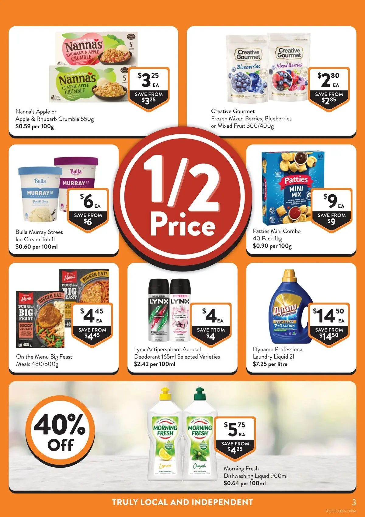 Deals - Supermarket - 07/07/2026 > weekly / monthly specials | Page: 3 | Products: Antiperspirant, Cream, Blueberries, Laundry
