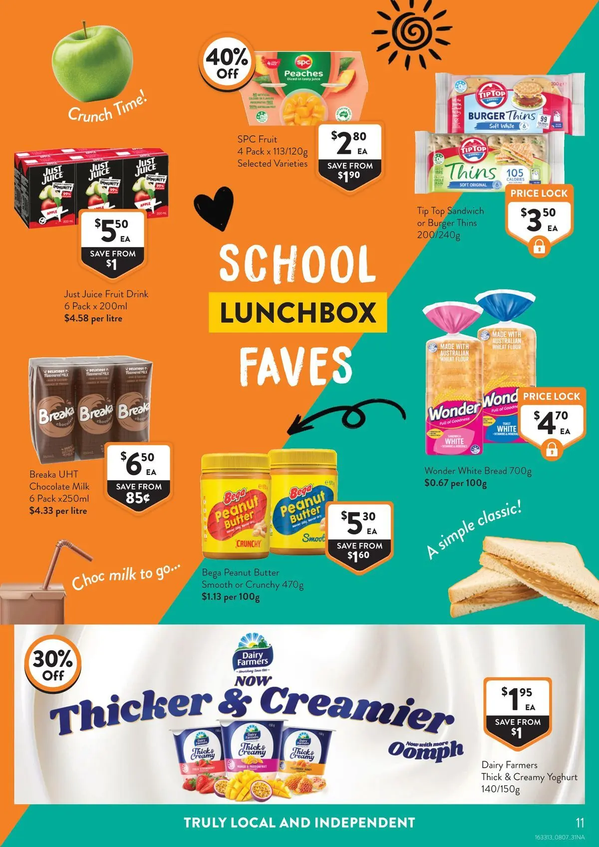 Deals - Supermarket - 07/07/2026 > weekly / monthly specials | Page: 11 | Products: Milk, Dairy, Flour, Wheat