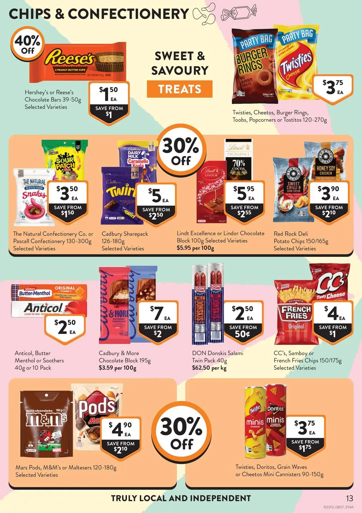 Deals - Supermarket - 07/07/2026 > weekly / monthly specials | Page: 13 | Products: Cups, Chocolate, Sour cream, Cream
