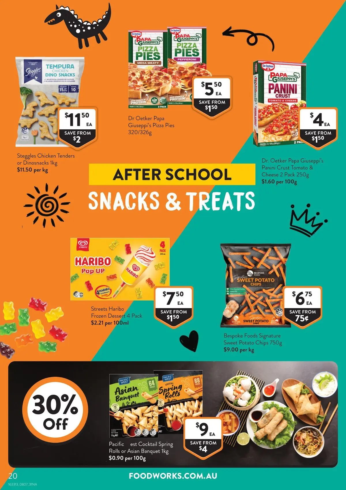 Deals - Supermarket - 07/07/2026 > weekly / monthly specials | Page: 20 | Products: Cheese, Pizza, Chicken, Chips