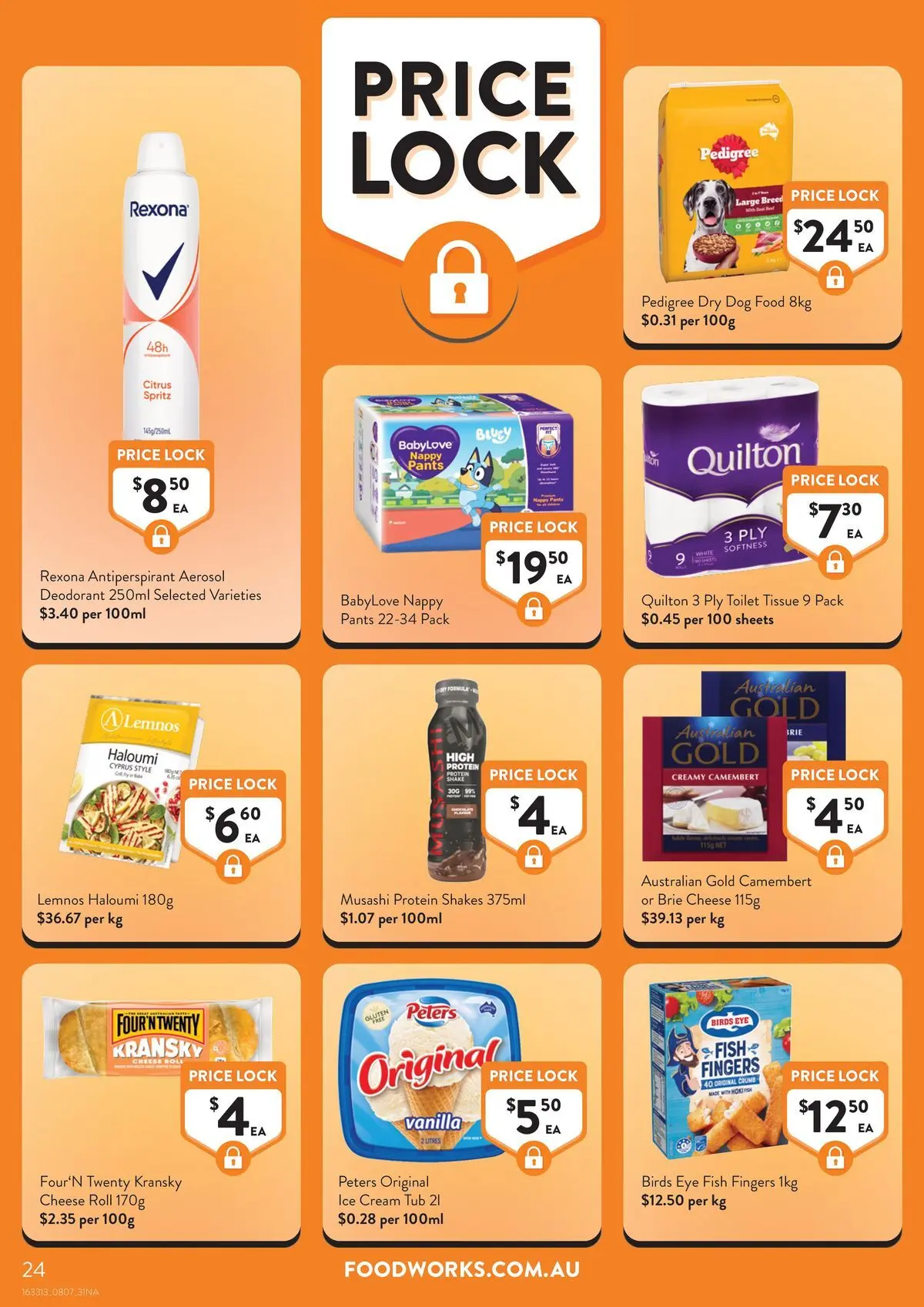Deals - Supermarket - 07/07/2026 > weekly / monthly specials | Page: 24 | Products: Cheese, Fish, Dog food, Cream