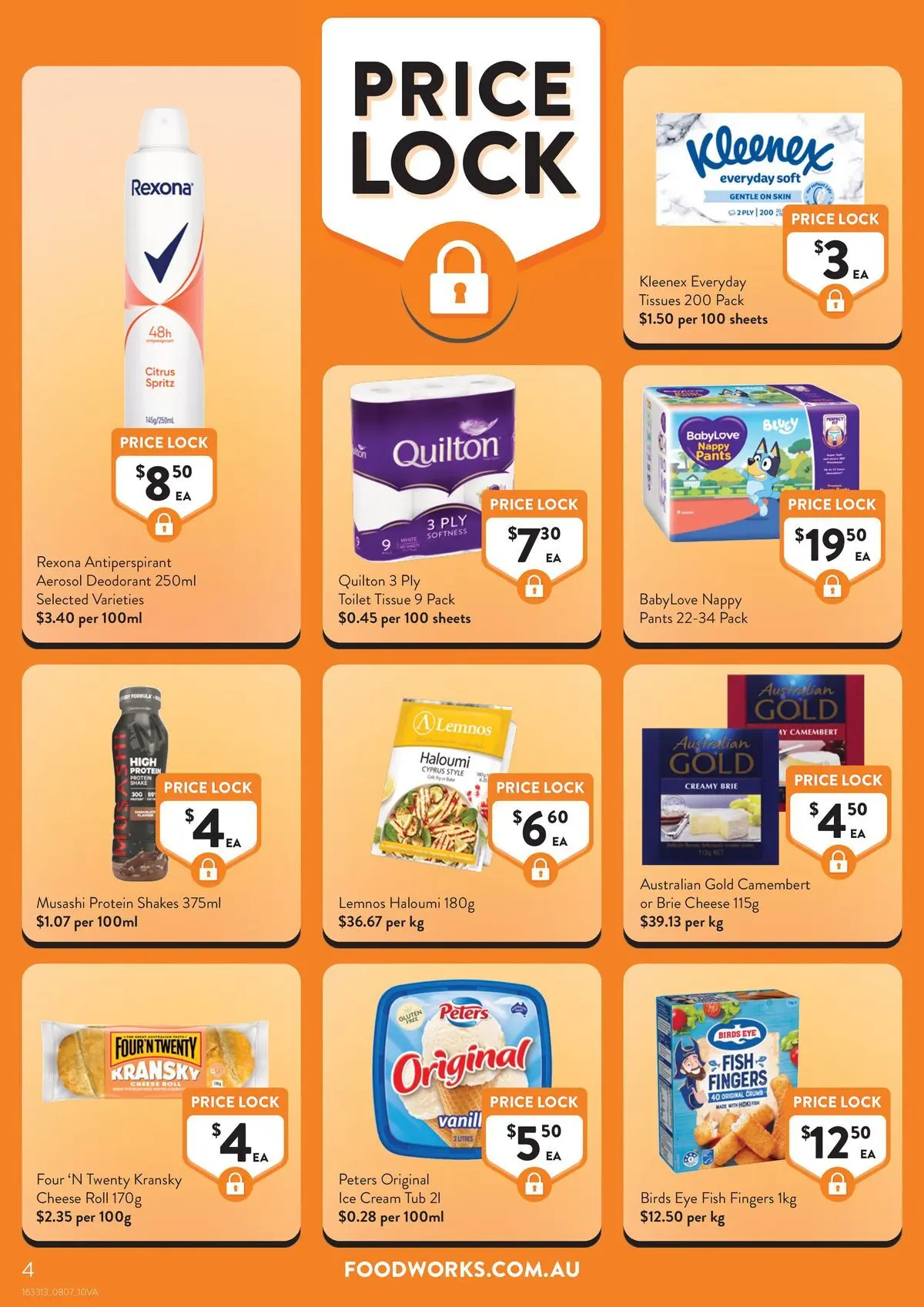 Deals - Local - 07/07/2026 > weekly / monthly specials | Page: 4 | Products: Cheese, Fish, Deodorant, Ice cream