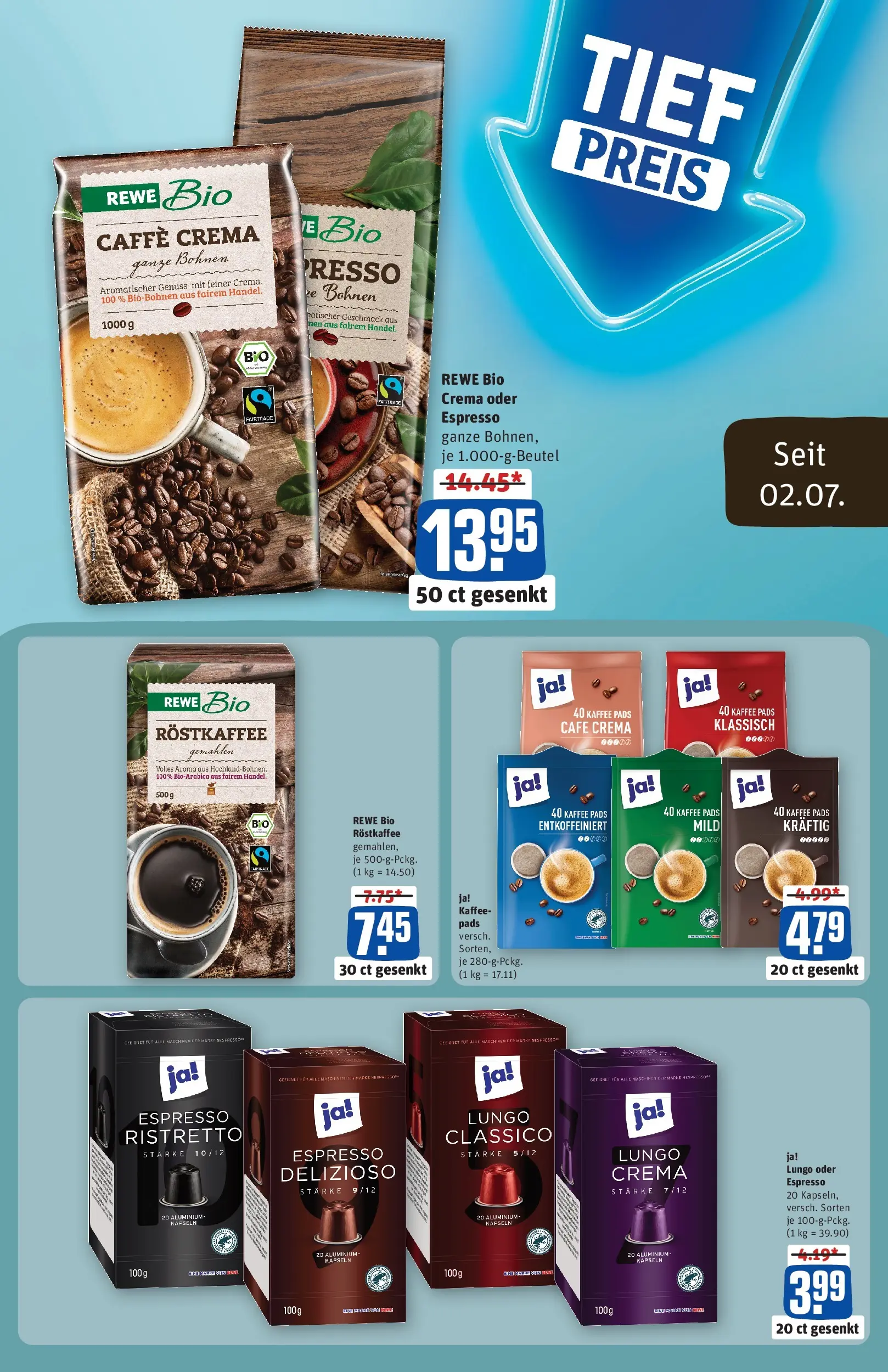 REWE Prospekt ab 06.07.2026 zum Blättern » Angebote | Seite: 3 | Produkte: Nescafe, Schnitzel, Haferdrink, Heineken