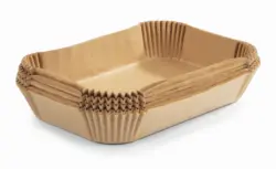 Backpapier Hei&szlig;luftfritteuse Hellbraun, 100 Stk.