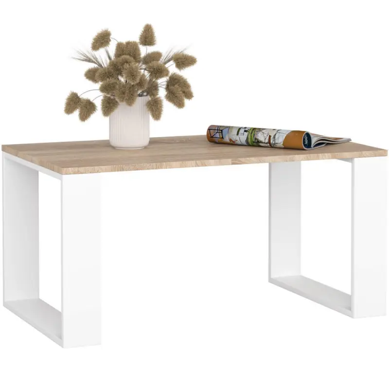 Couchtisch NOX Sonoma Eiche, Wei&szlig; 92x53x45 cm