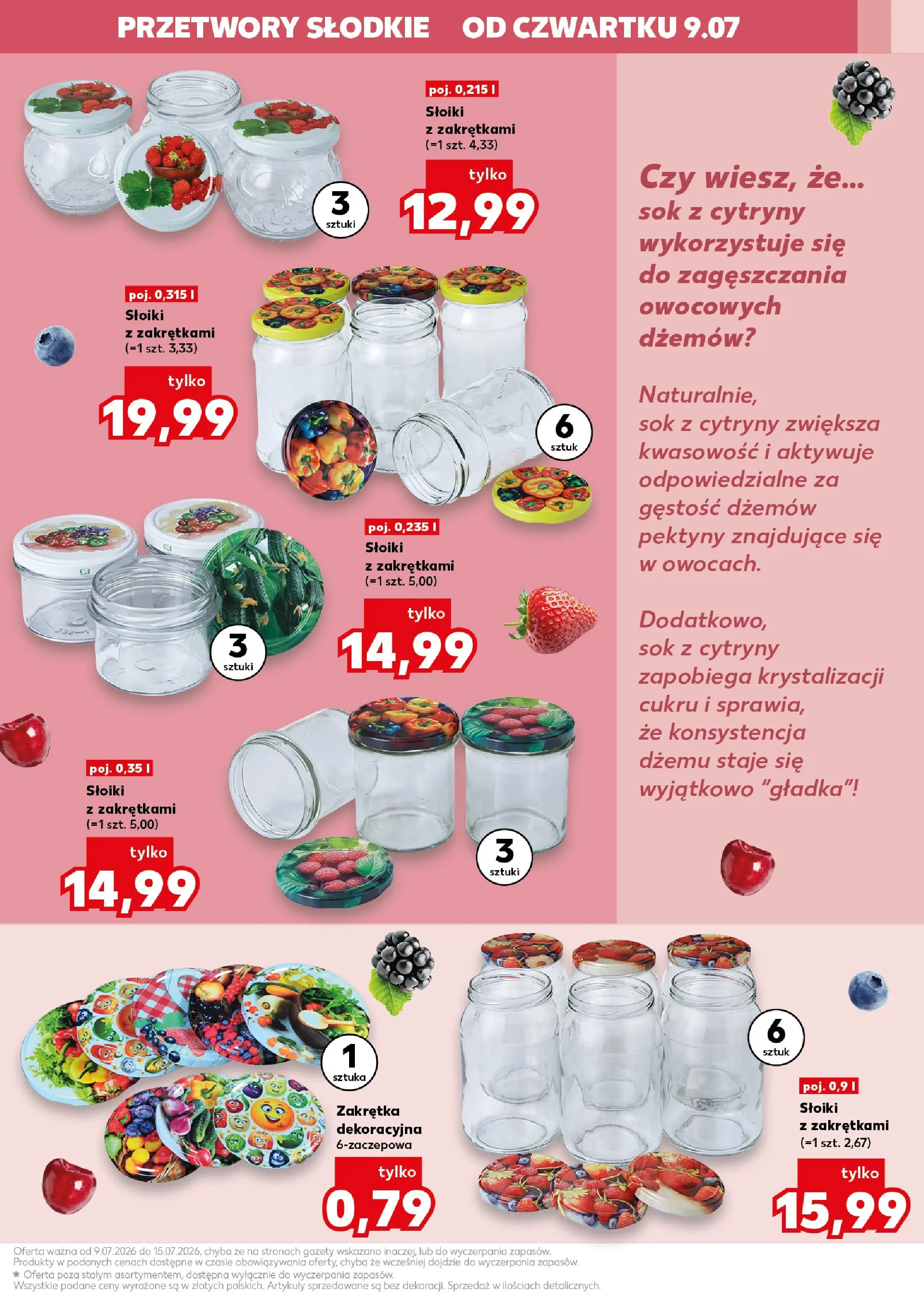 Kaufland gazetka - Gotowanie od 09.07.2026 - od jutra PDF | Strona: 3 | Produkty: Sok z cytryny, Cytryny, Sok