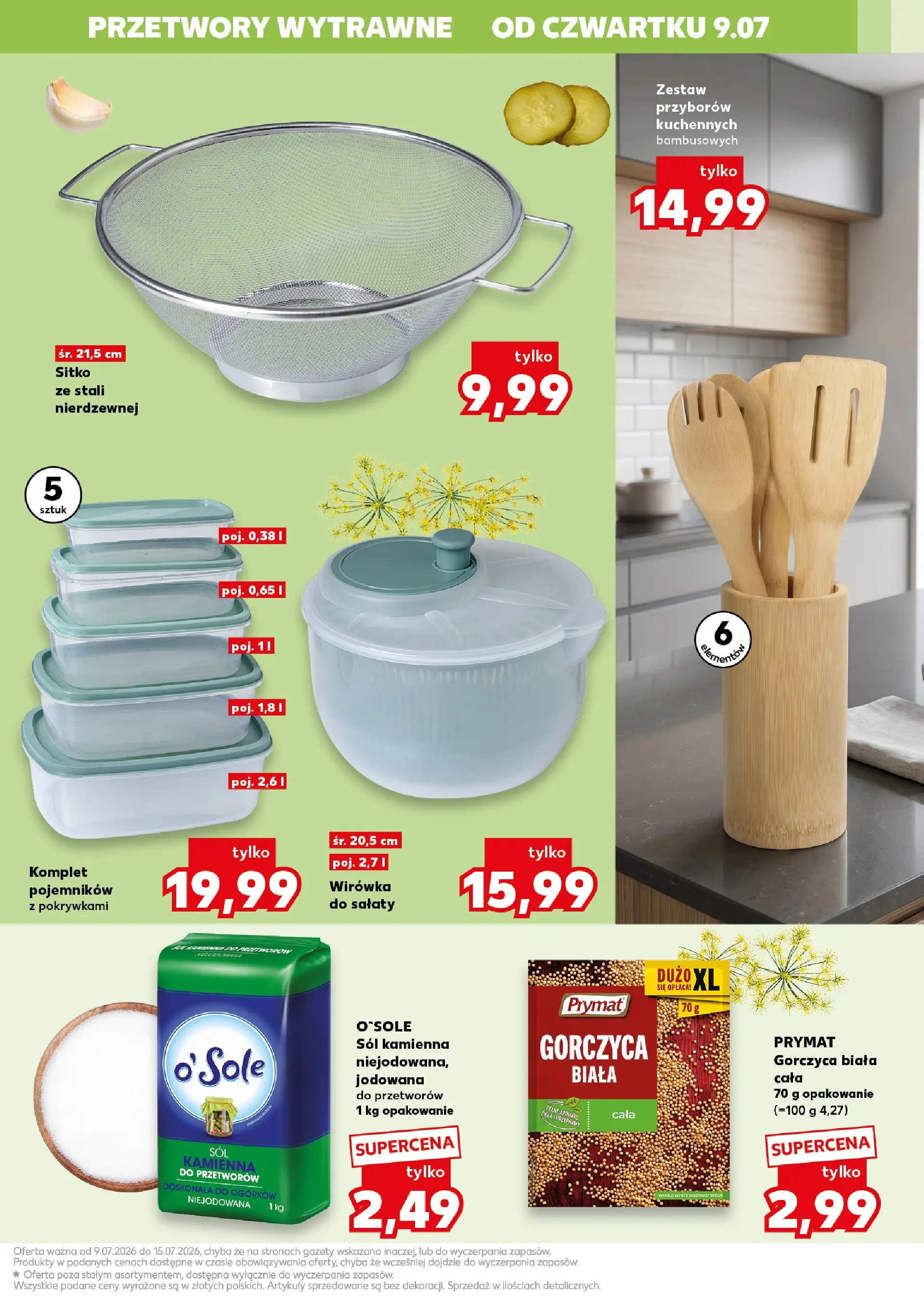 Kaufland gazetka - Gotowanie od 09.07.2026 - od jutra PDF | Strona: 17 | Produkty: Gorczyca, Przyprawy, Sól