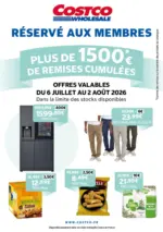 Costco R&Eacute;SERV&Eacute; AUX MEMBRES - au 02.08.2026