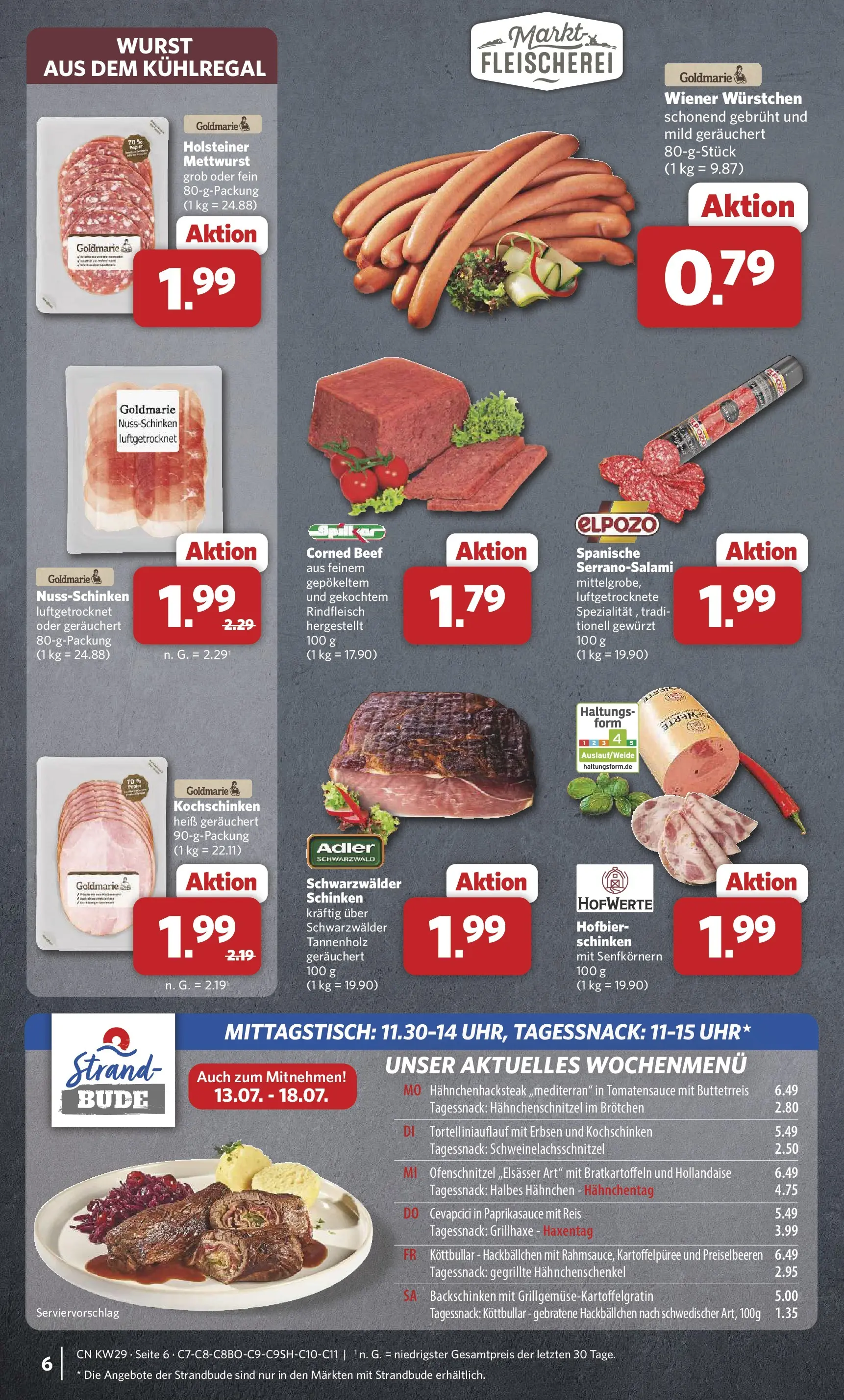 Combi Prospekt Celle (ab 13.07.2026) zum Blättern | Seite: 6 | Produkte: Cevapcici, Wurst, Reis, Rindfleisch