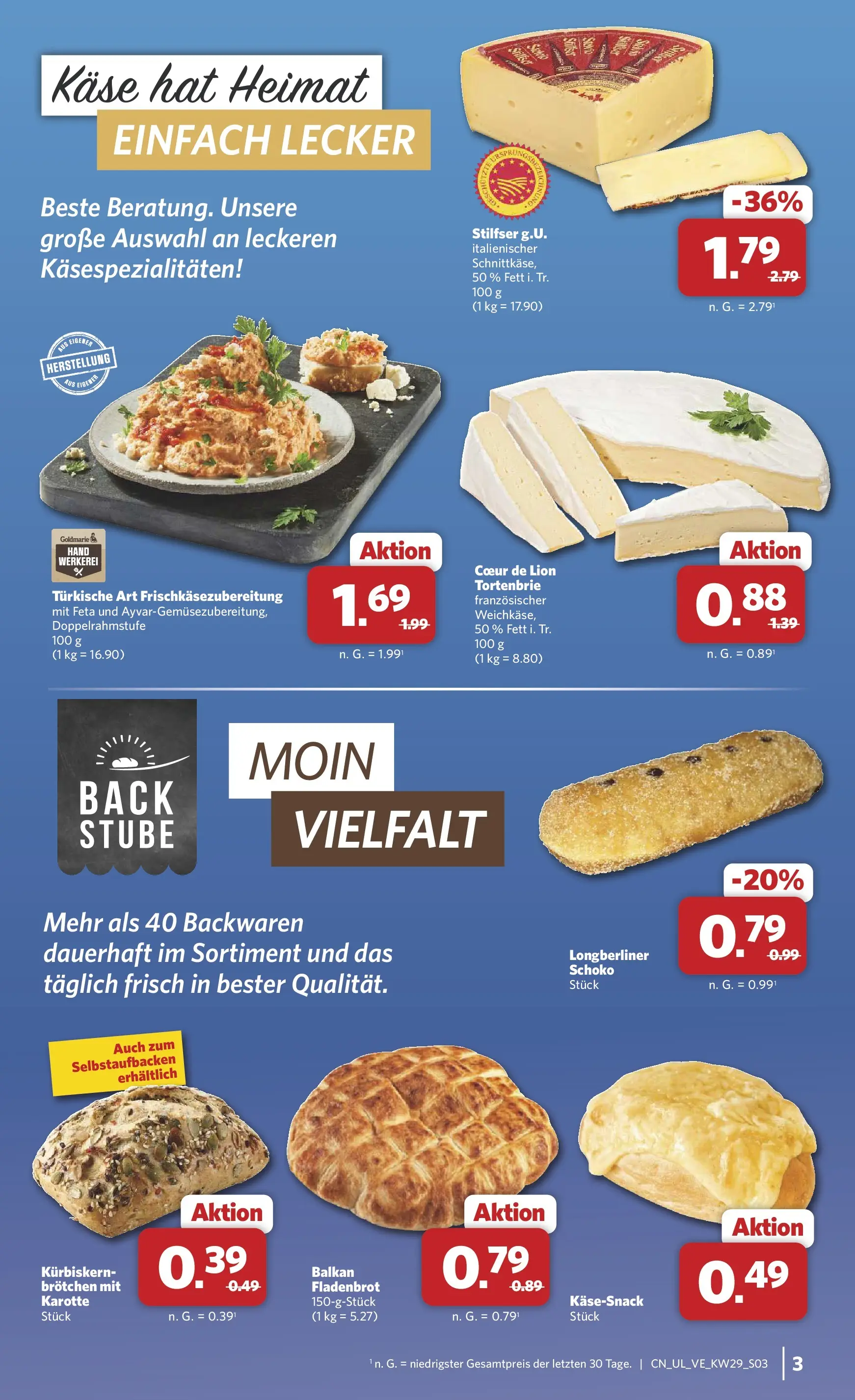 Combi Prospekt Vechta (ab 13.07.2026) zum Blättern | Seite: 3 | Produkte: Feta, Käse, Karotte