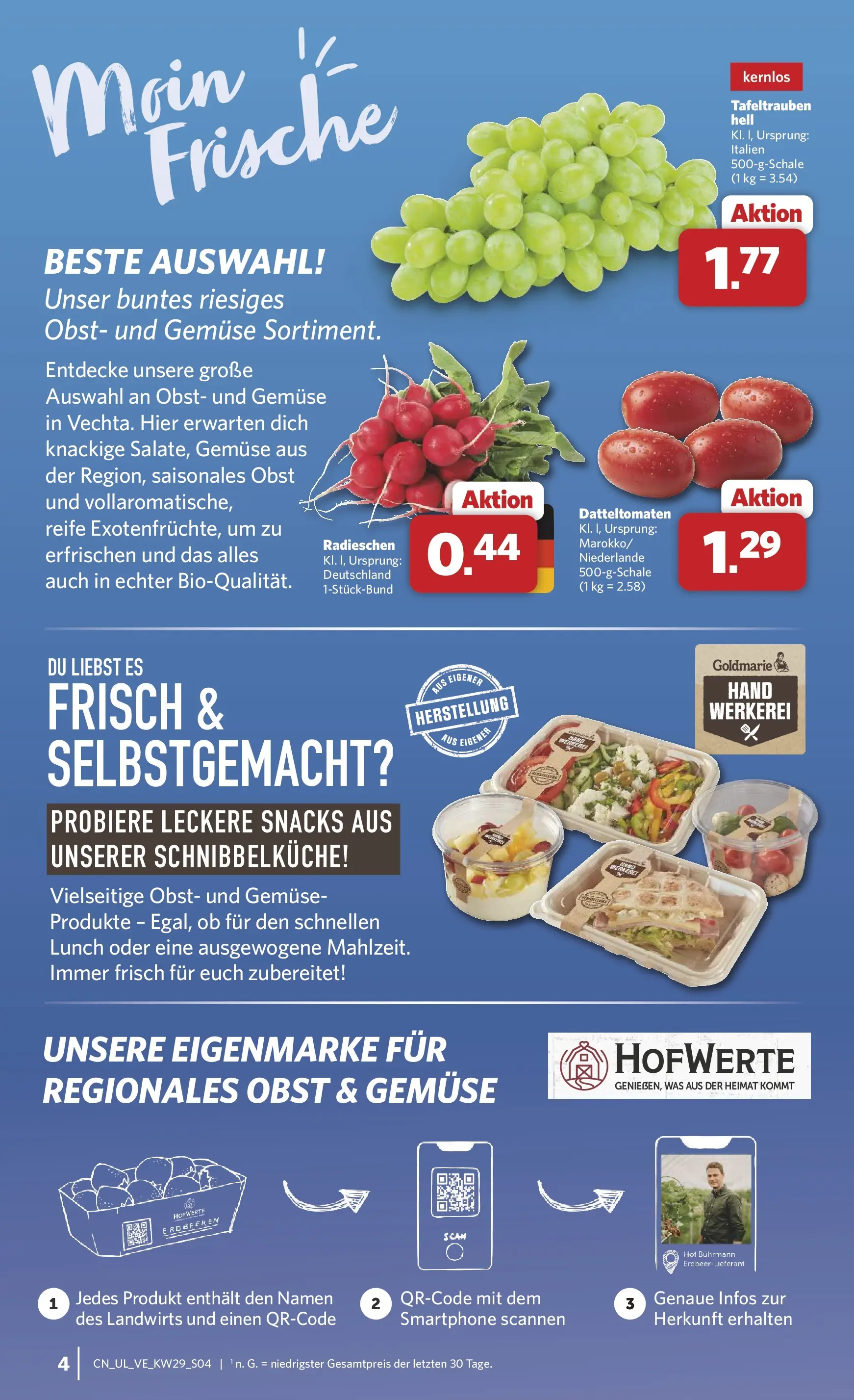Combi Prospekt Vechta (ab 13.07.2026) zum Blättern | Seite: 4 | Produkte: Gemüse, Obst, Erdbeeren, Smartphone