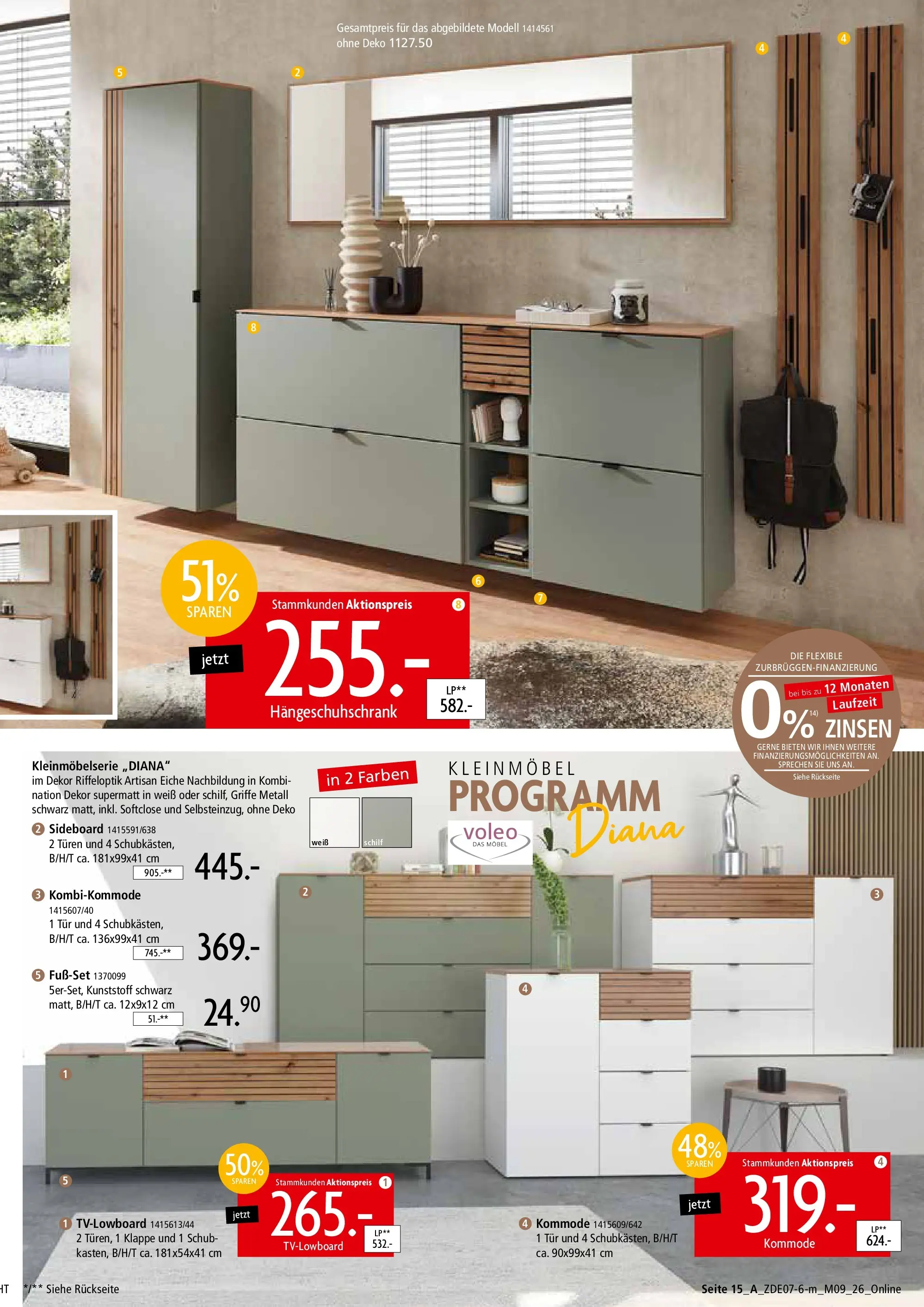 Zurbrüggen - Zurbrüggen: Mitnahme Möbel (ab 10.07.2026) zum Blättern | Seite: 27 | Produkte: Sideboard, Kommode, Tür