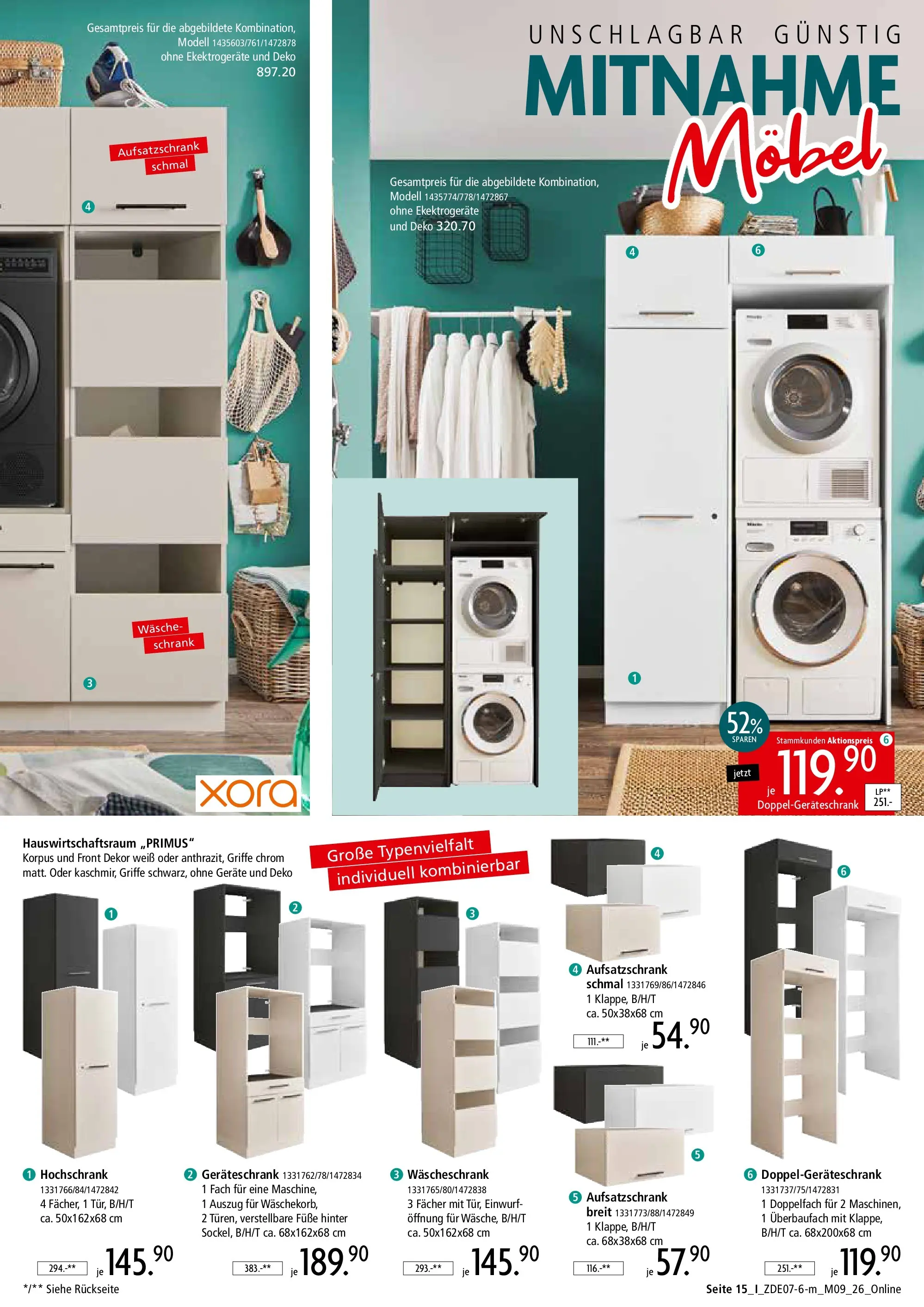 Zurbrüggen - Zurbrüggen: Mitnahme Möbel (ab 10.07.2026) zum Blättern | Seite: 43 | Produkte: Schrank, Hochschrank