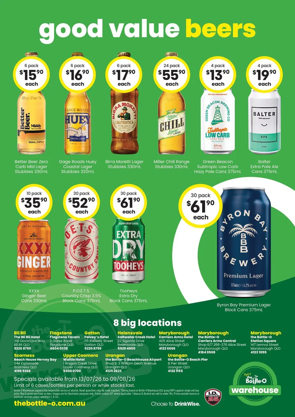 The Bottle-O - Good Shout! QLD SS 13/07 - 12/07/2026 > weekly / monthly specials | Page: 6 | Products: Ginger, Beer