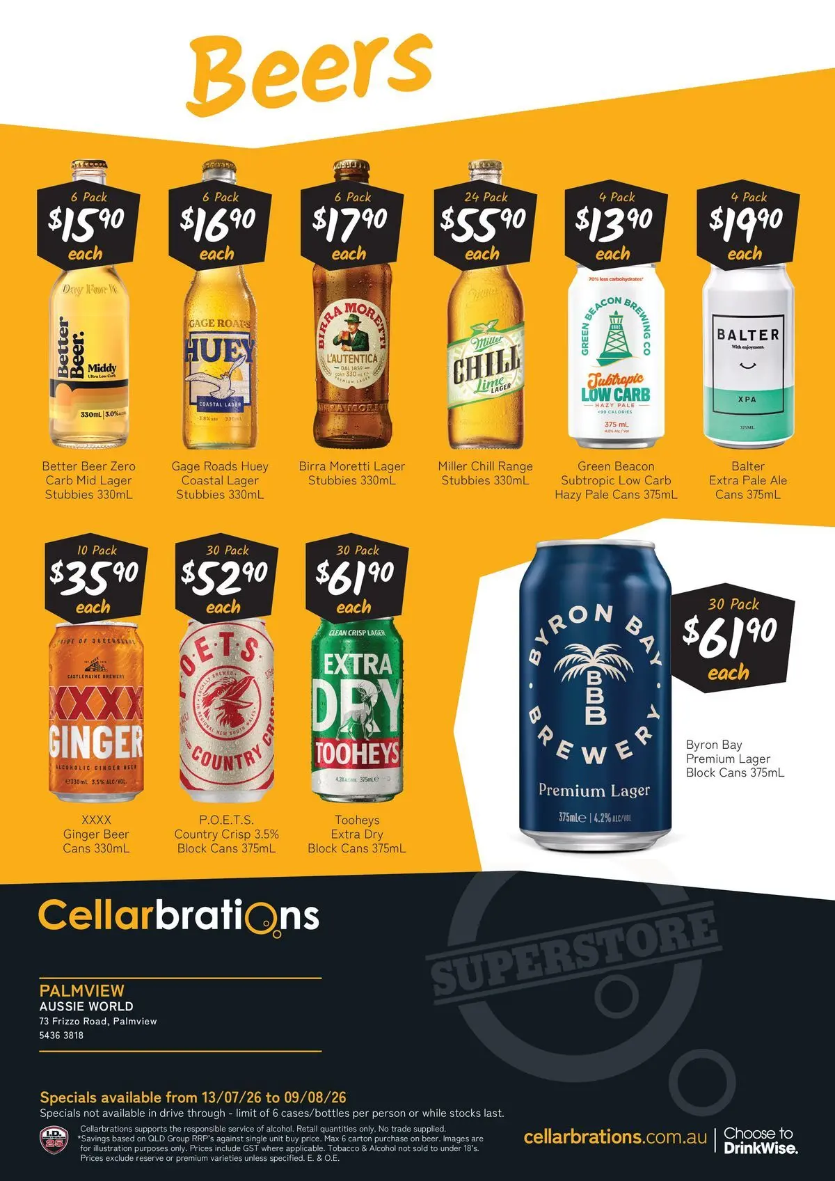Cellarbrations - Good Shout! QLD SS 13/07 - 12/07/2026 > weekly / monthly specials | Page: 6 | Products: Ginger, Beer