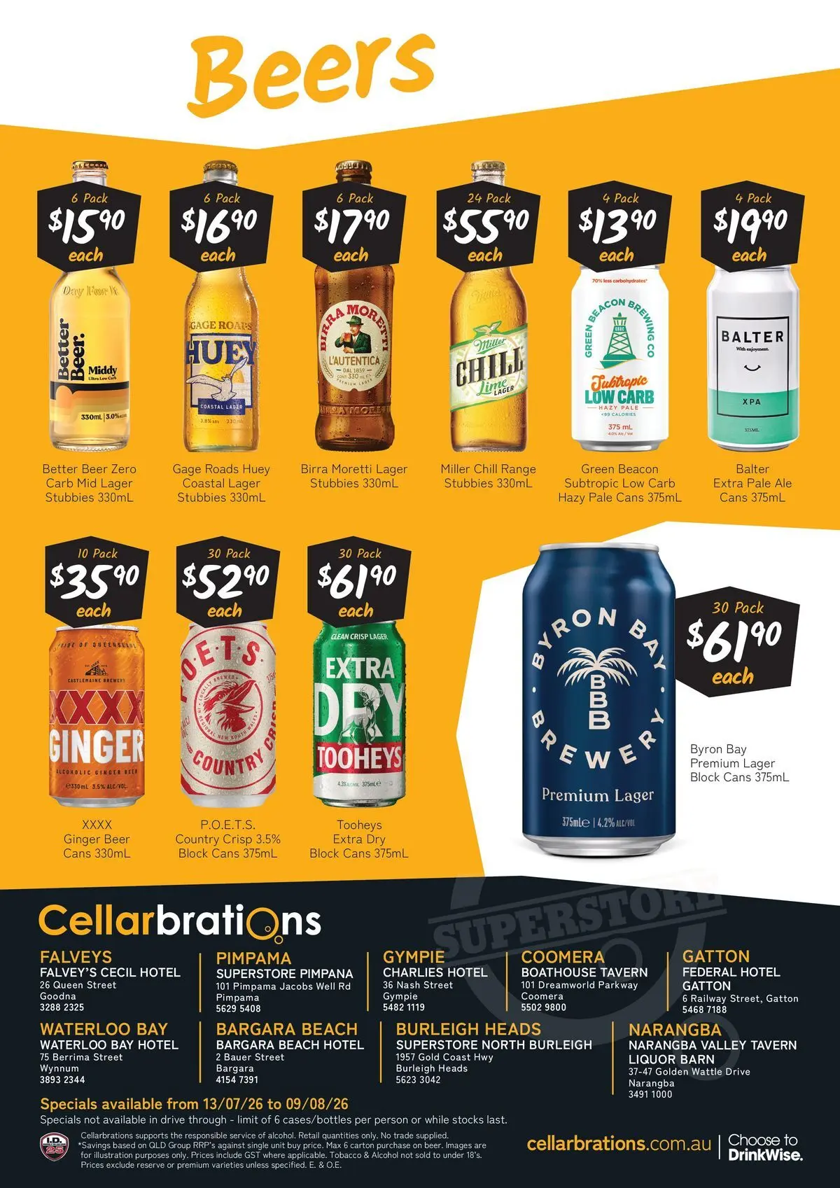 Cellarbrations - Good Shout! QLD SS 13/07 - 12/07/2026 > weekly / monthly specials | Page: 6 | Products: Ginger, Beer