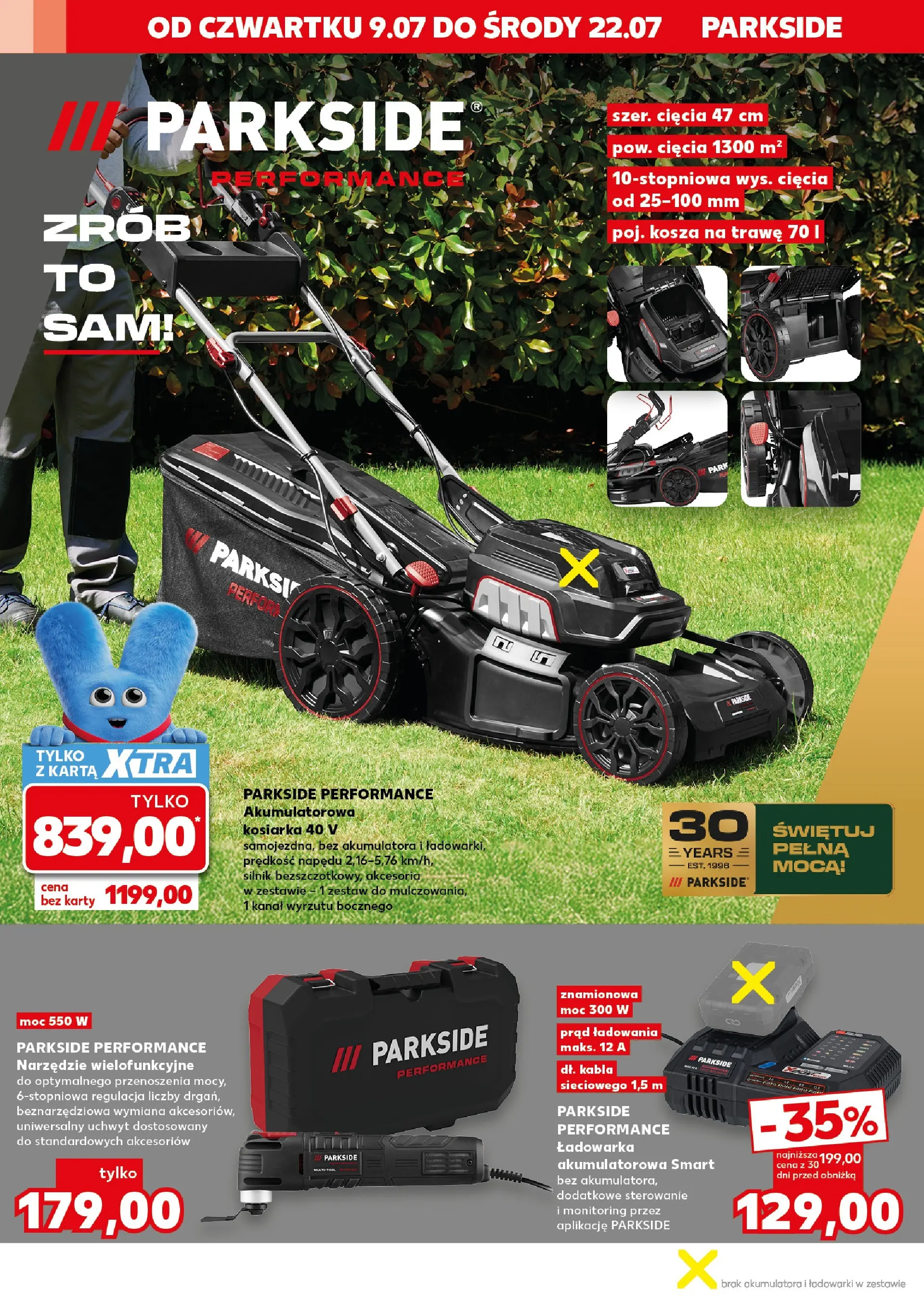 Kaufland gazetka - Złap Okazje od 09.07.2026 - od jutra PDF | Strona: 10 | Produkty: Karta, Ładowarka, Kosiarka