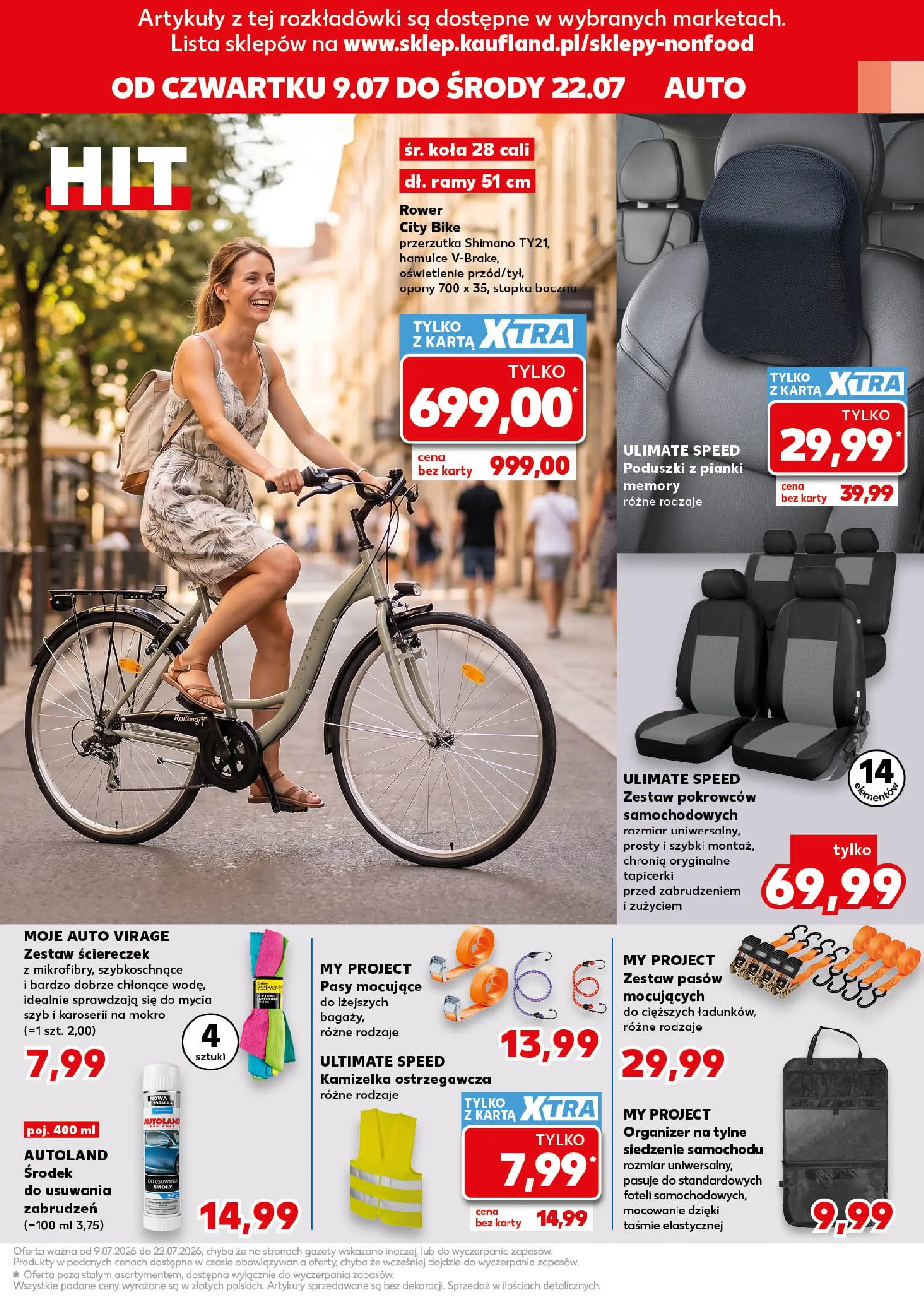 Kaufland gazetka - Złap Okazje od 09.07.2026 - od jutra PDF | Strona: 13 | Produkty: Karta, Kamizelka, Rower, Pianki