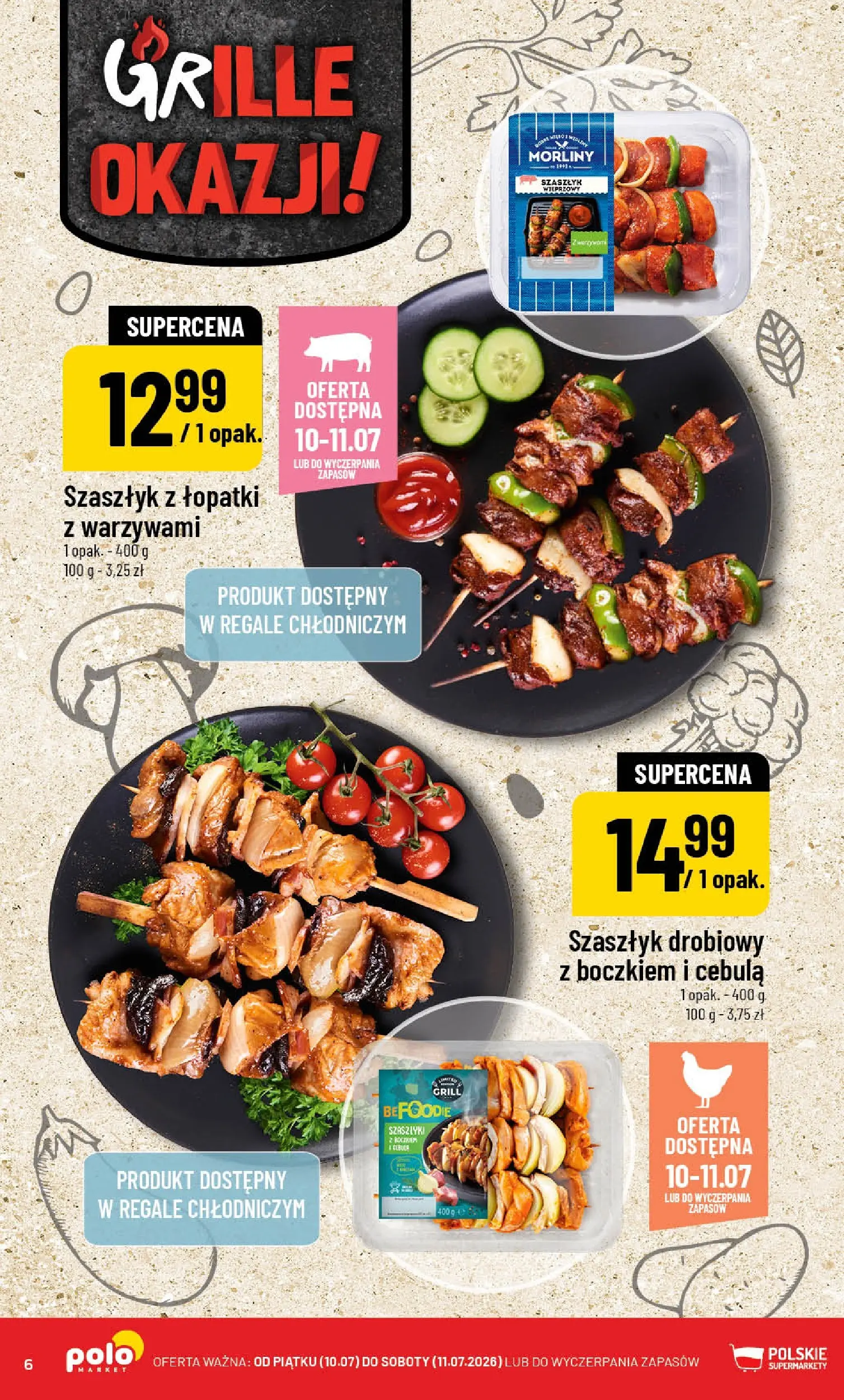 Nowa POLOmarket gazetka od jutra (08.07.2026) | Strona: 6 | Produkty: Grill Nowa POLOmarket gazetka od jutra 08.07.2026 | Strona: 6 | Produkty: Grill