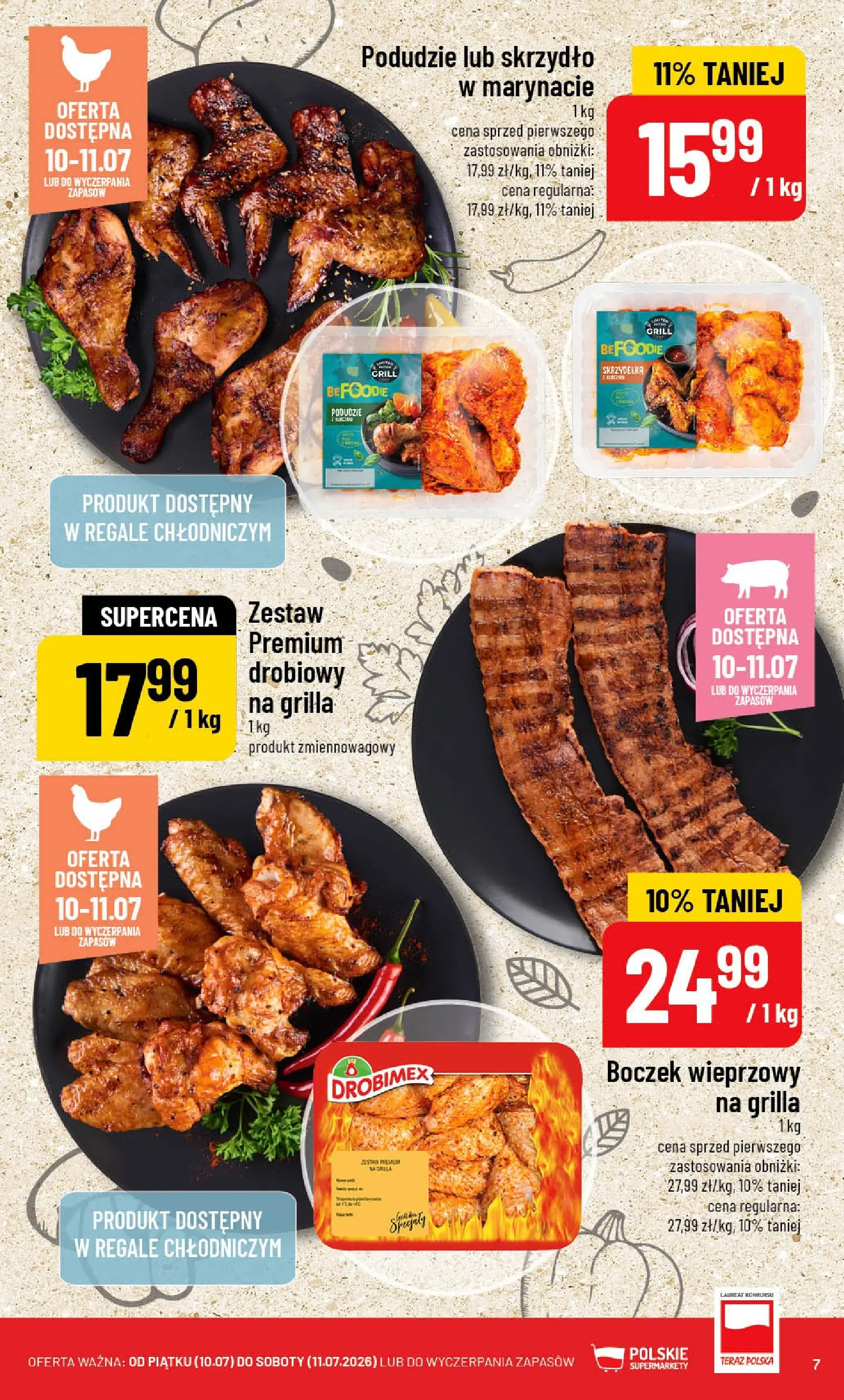 Nowa POLOmarket gazetka od jutra (08.07.2026) | Strona: 7 | Produkty: Boczek wieprzowy, Grill, Boczek Nowa POLOmarket gazetka od jutra 08.07.2026 | Strona: 7 | Produkty: Boczek wieprzowy, Grill, Boczek