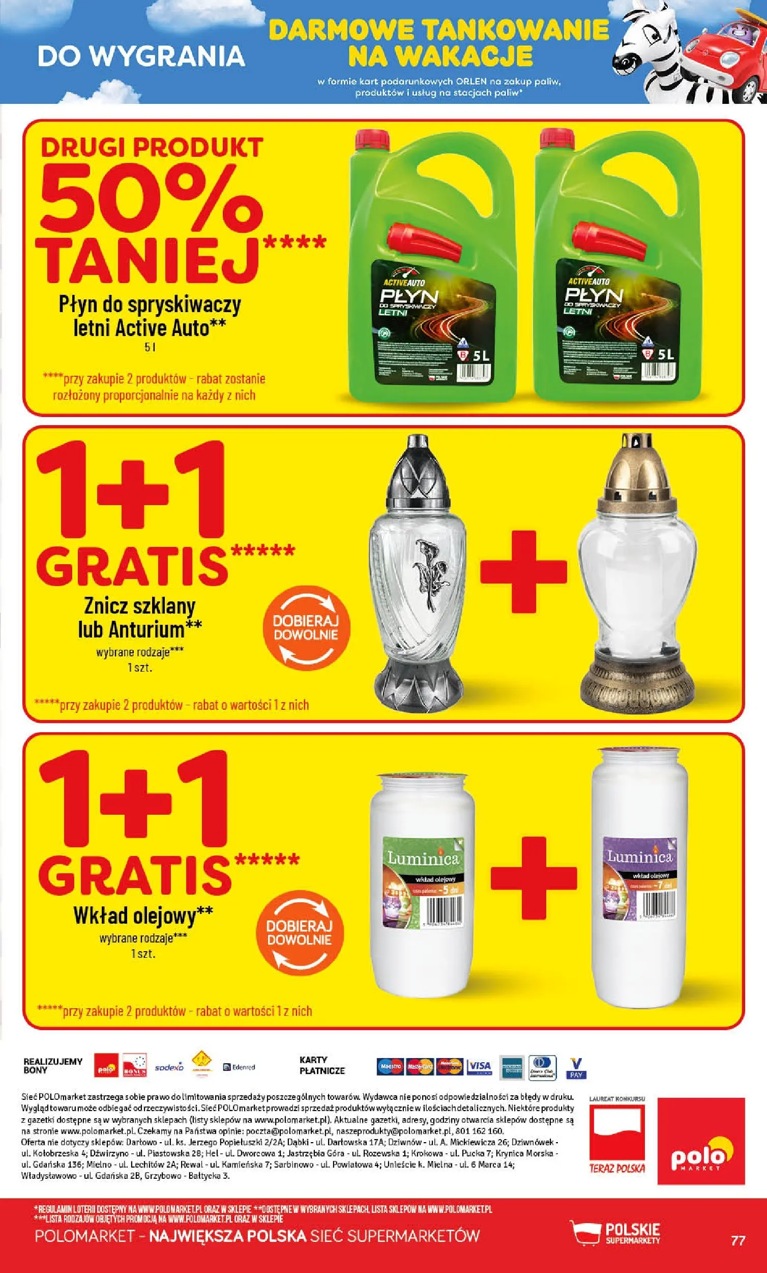 Nowa POLOmarket gazetka od jutra (08.07.2026) | Strona: 77 | Produkty: Płyn do spryskiwaczy Nowa POLOmarket gazetka od jutra 08.07.2026 | Strona: 77 | Produkty: Płyn do spryskiwaczy