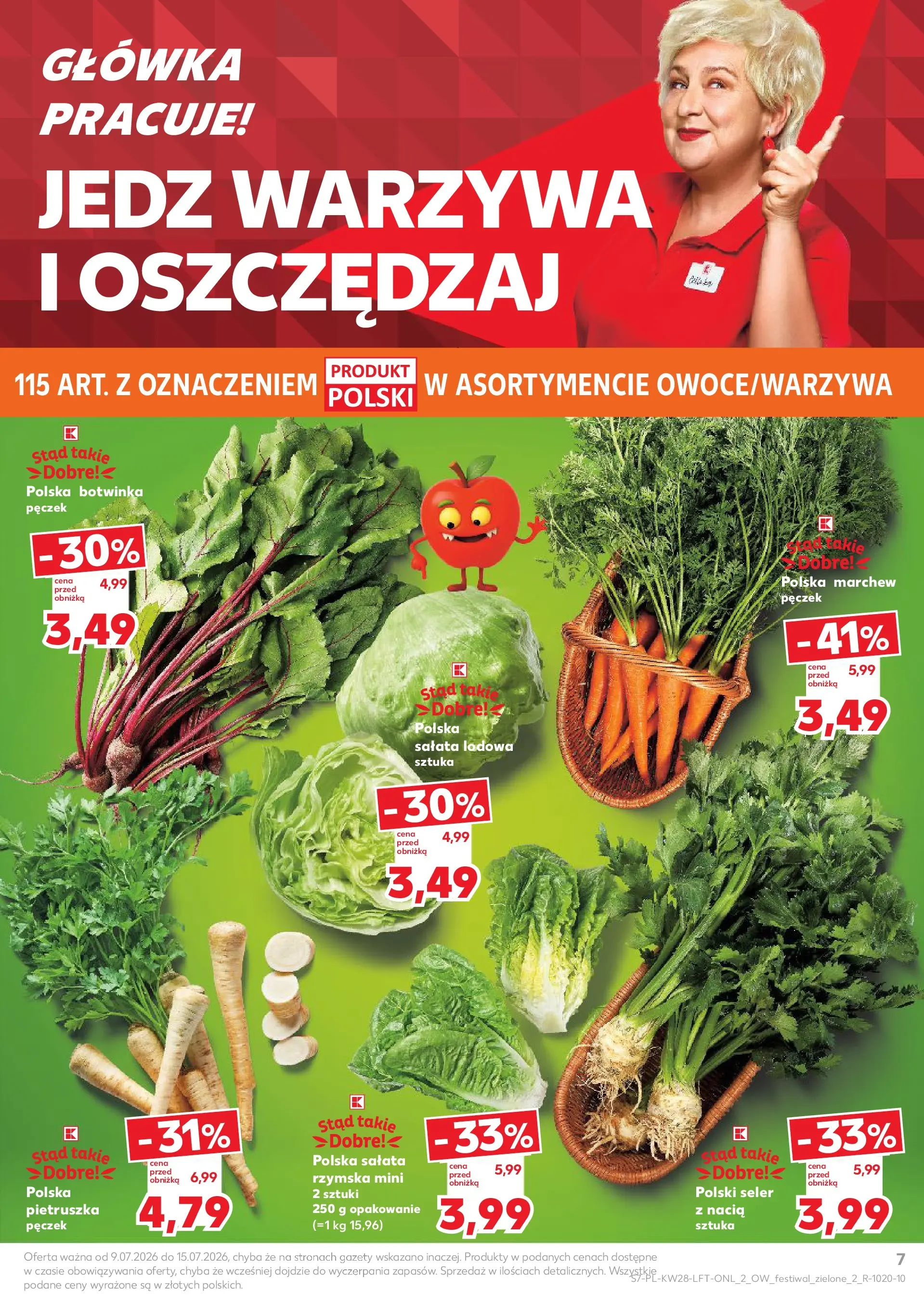 Kaufland gazetka (09.07.2026) - od jutra | Strona: 7 | Produkty: Pietruszka, Botwinka, Warzywa Kaufland gazetka od 09.07.2026 - od jutra PDF | Strona: 7 | Produkty: Pietruszka, Botwinka, Warzywa