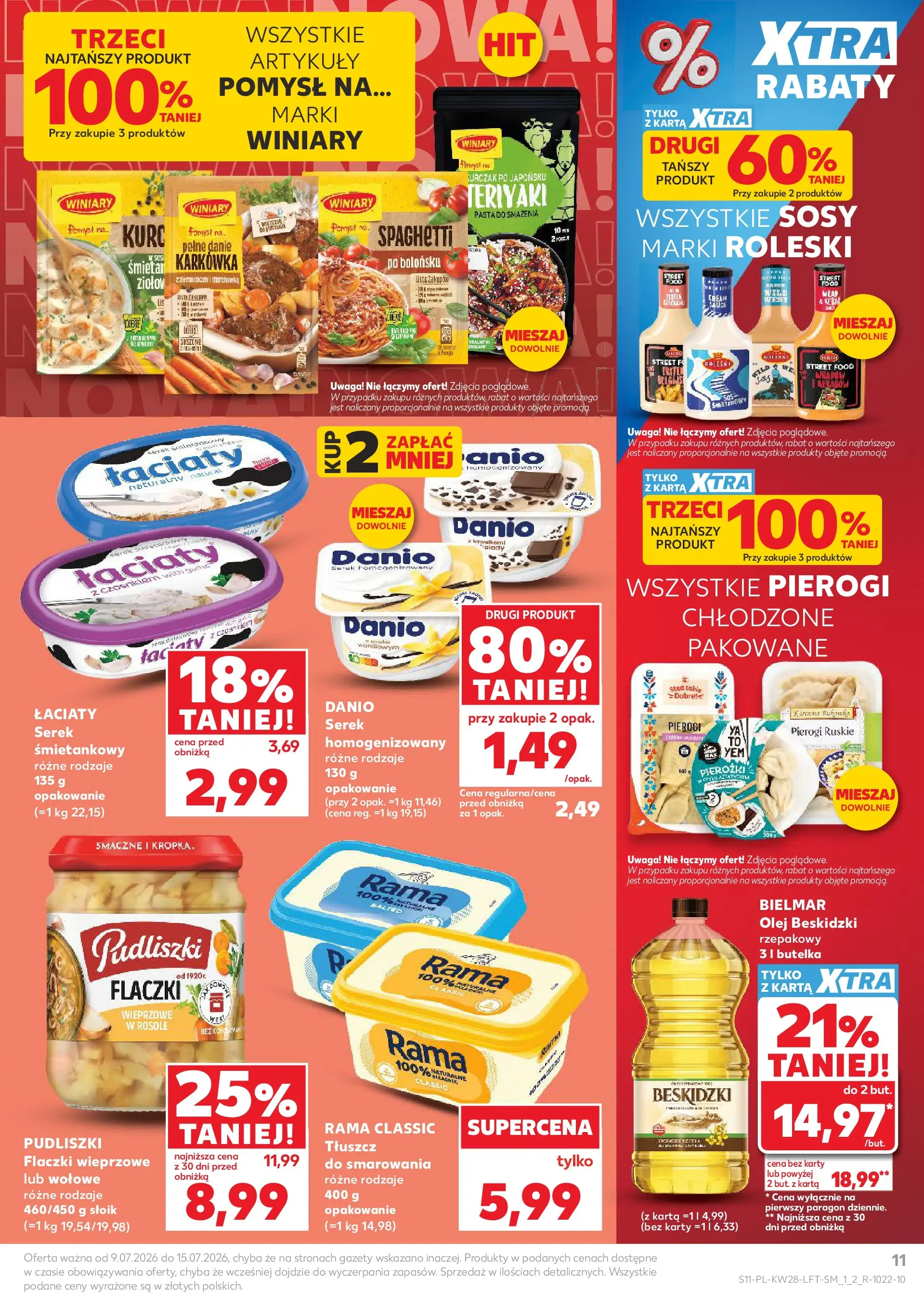 Kaufland gazetka (09.07.2026) - od jutra | Strona: 11 | Produkty: Cream cheese, Karkówka, Marchewka, Sos Kaufland gazetka od 09.07.2026 - od jutra PDF | Strona: 11 | Produkty: Cream cheese, Karkówka, Marchewka, Sos