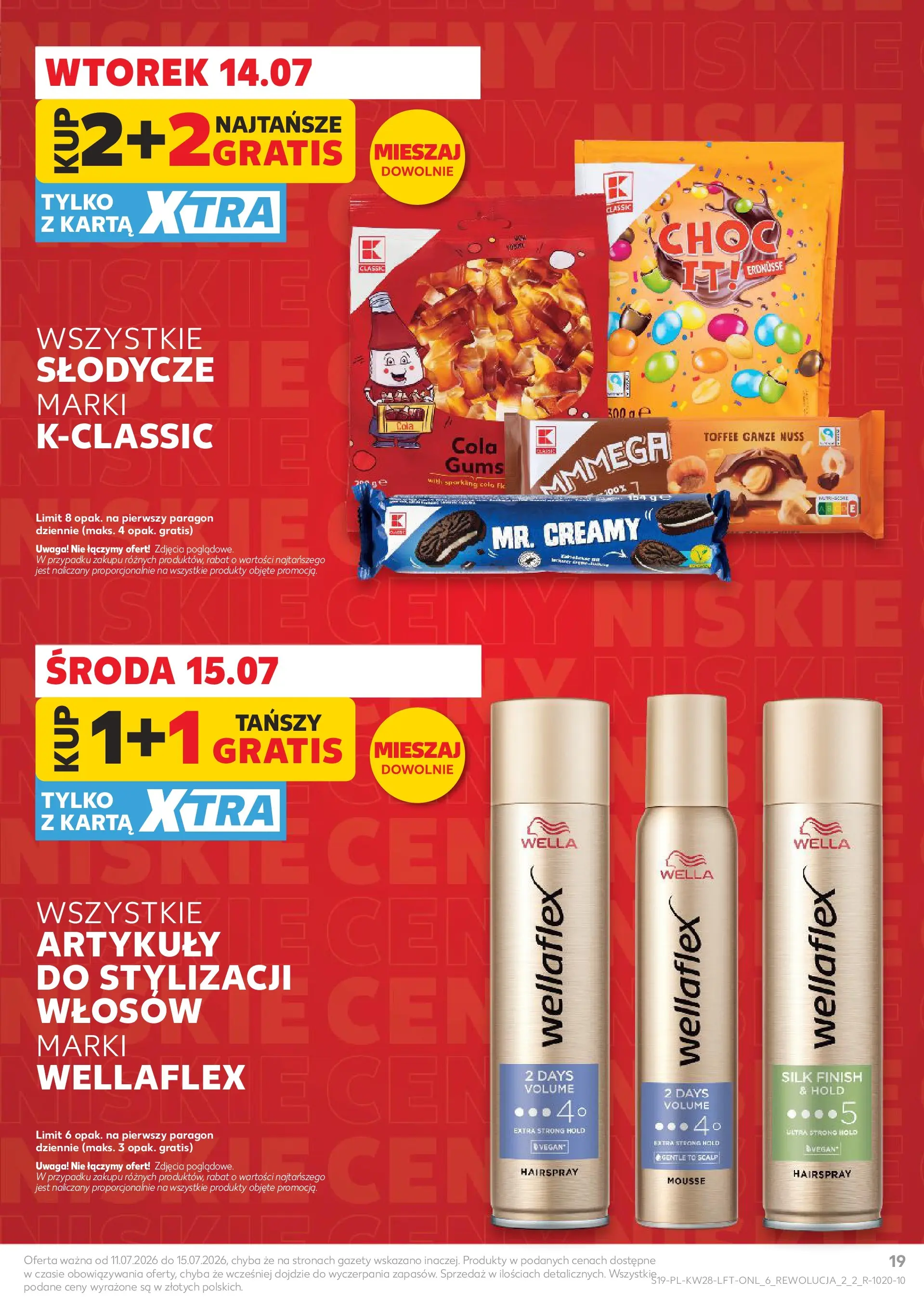 Kaufland gazetka (09.07.2026) - od jutra | Strona: 19 | Produkty: Karta, Słodycze, Finish Kaufland gazetka od 09.07.2026 - od jutra PDF | Strona: 19 | Produkty: Karta, Słodycze, Finish