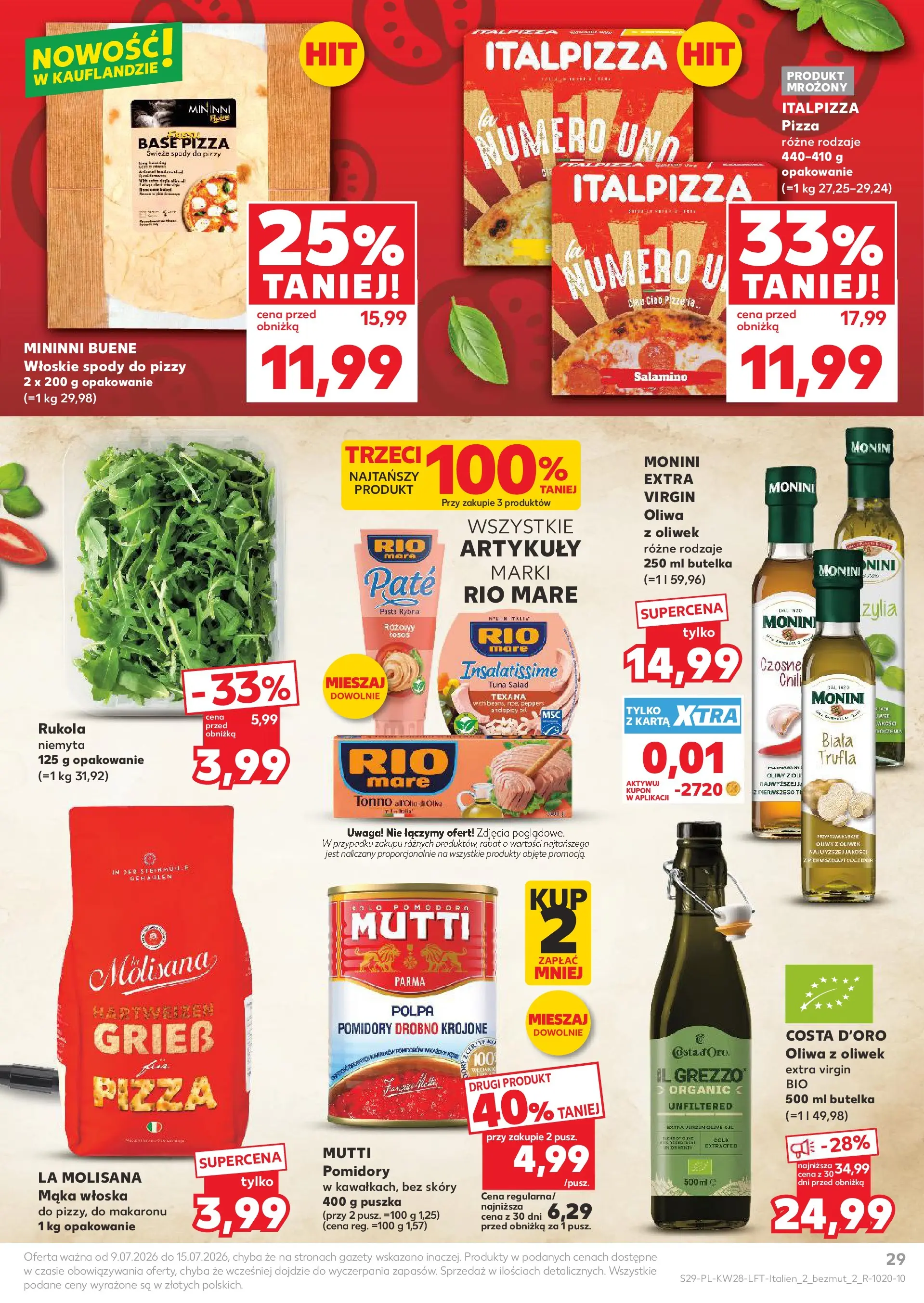 Kaufland gazetka (09.07.2026) - od jutra | Strona: 29 | Produkty: Chili, Karta, Oliwa z oliwek, Rukola Kaufland gazetka od 09.07.2026 - od jutra PDF | Strona: 29 | Produkty: Chili, Karta, Oliwa z oliwek, Rukola