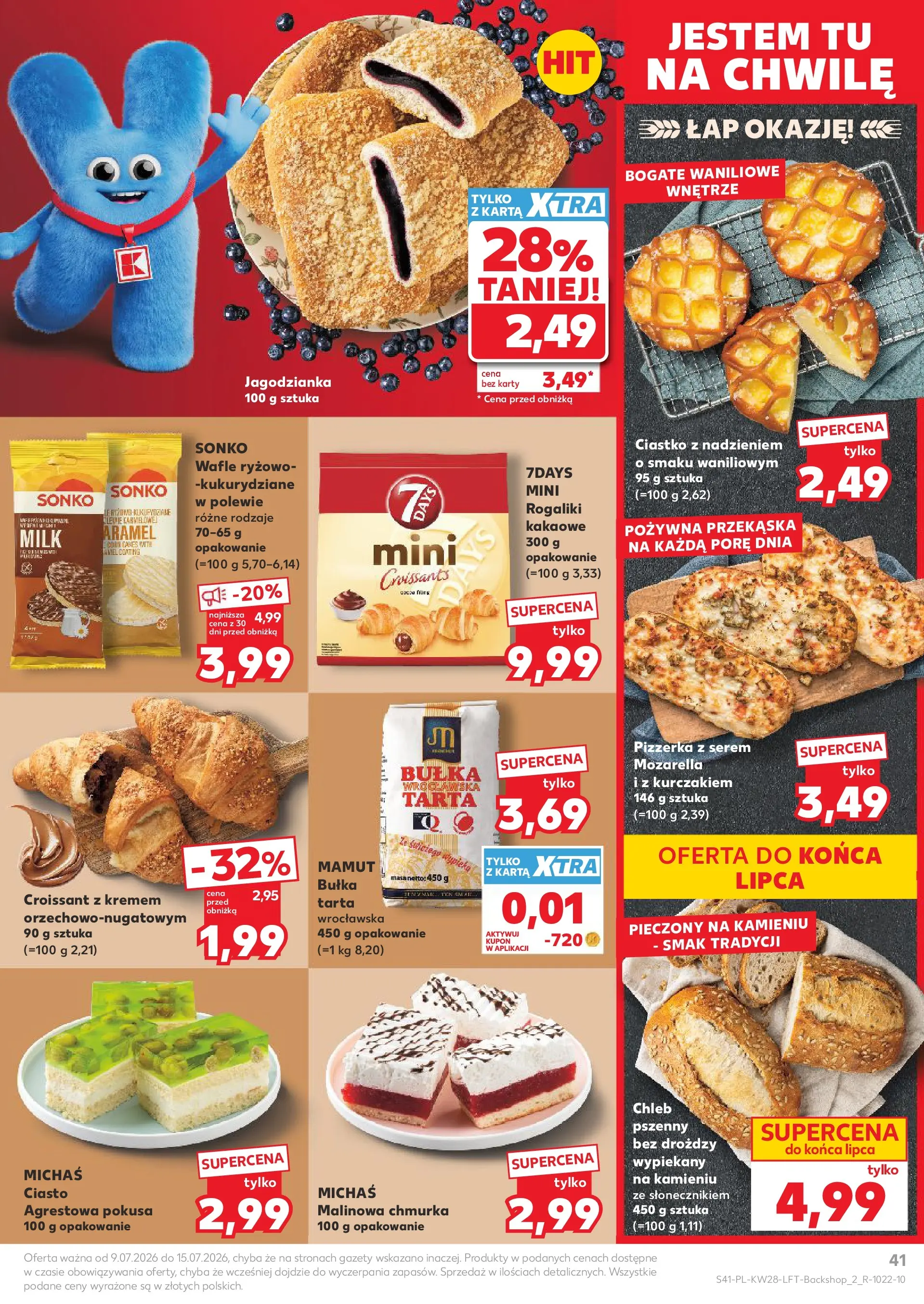 Kaufland gazetka (09.07.2026) - od jutra | Strona: 41 | Produkty: Wafle, Bułka, Chleb, Pizza Kaufland gazetka od 09.07.2026 - od jutra PDF | Strona: 41 | Produkty: Wafle, Bułka, Chleb, Pizza