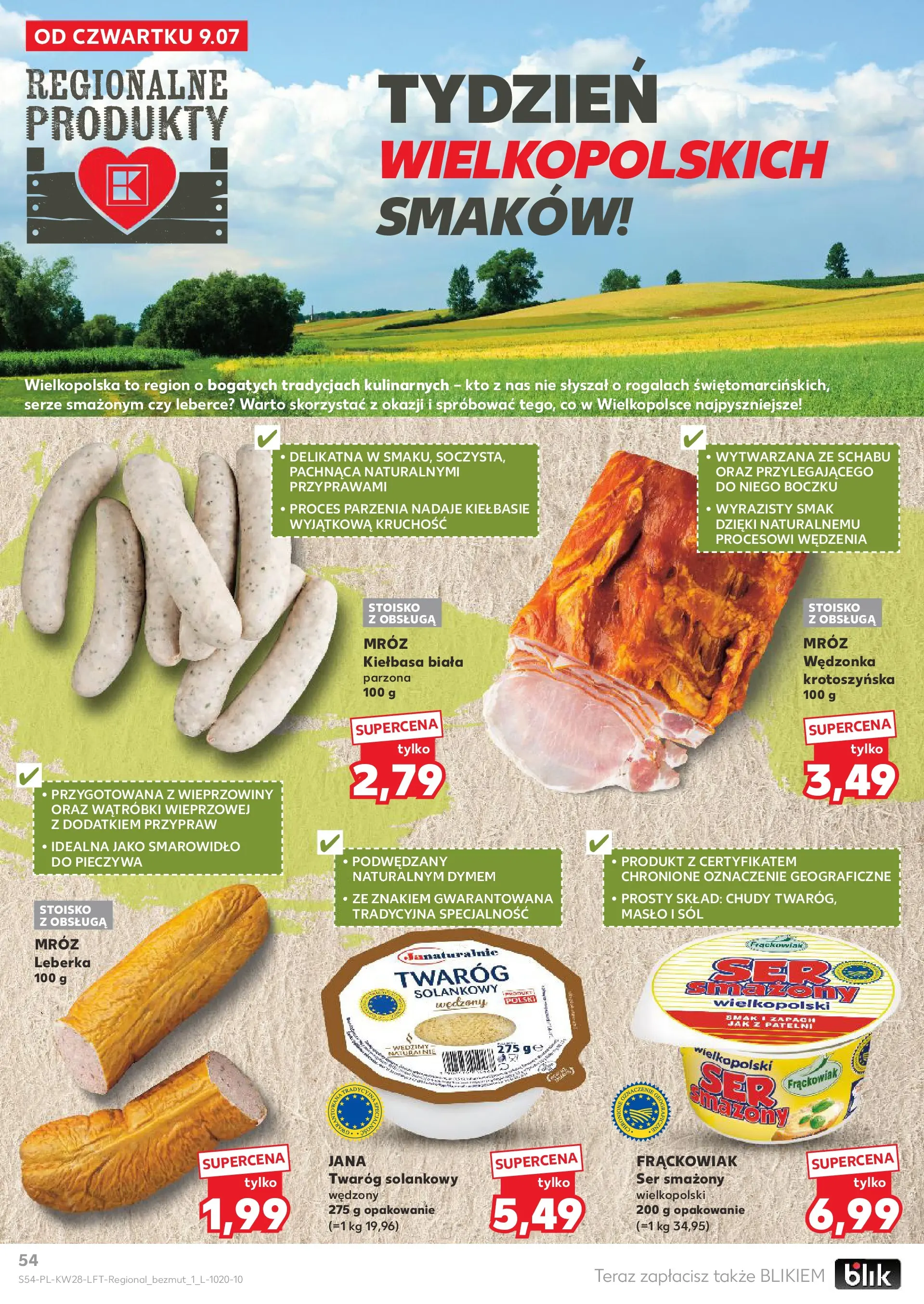 Kaufland gazetka (09.07.2026) - od jutra | Strona: 54 | Produkty: Zapach, Masło, Twaróg, Sól Kaufland gazetka od 09.07.2026 - od jutra PDF | Strona: 54 | Produkty: Zapach, Masło, Twaróg, Sól