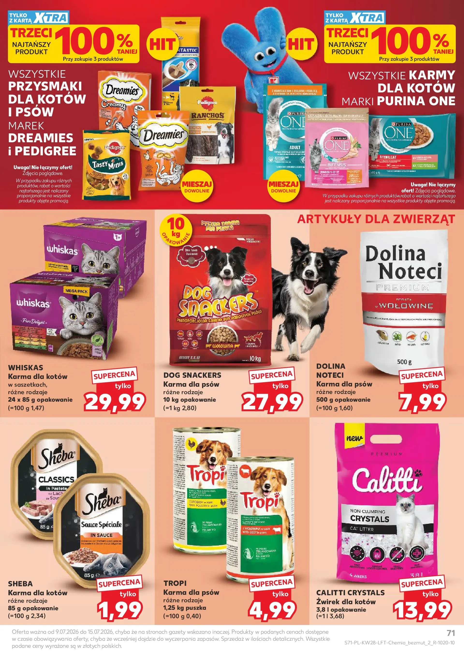 Kaufland gazetka (09.07.2026) - od jutra | Strona: 71 | Produkty: Karta, Pedigree, Karma dla kotów, Karma dla psów Kaufland gazetka od 09.07.2026 - od jutra PDF | Strona: 71 | Produkty: Karta, Pedigree, Karma dla kotów, Karma dla psów