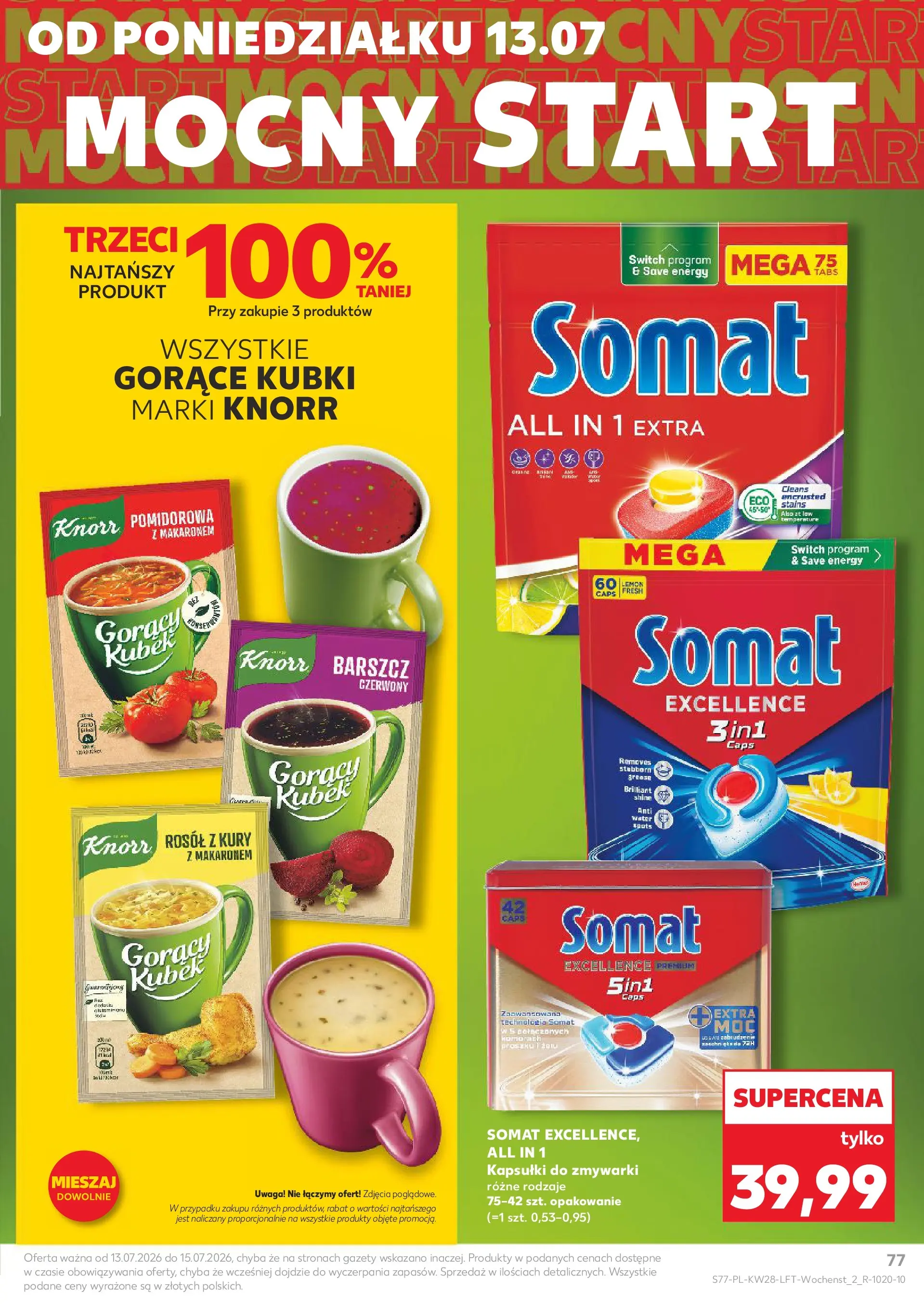 Kaufland gazetka (09.07.2026) - od jutra | Strona: 77 | Produkty: Barszcz, Gorący kubek, Detergent, Kapsułki do zmywarki Kaufland gazetka od 09.07.2026 - od jutra PDF | Strona: 77 | Produkty: Barszcz, Gorący kubek, Detergent, Kapsułki do zmywarki